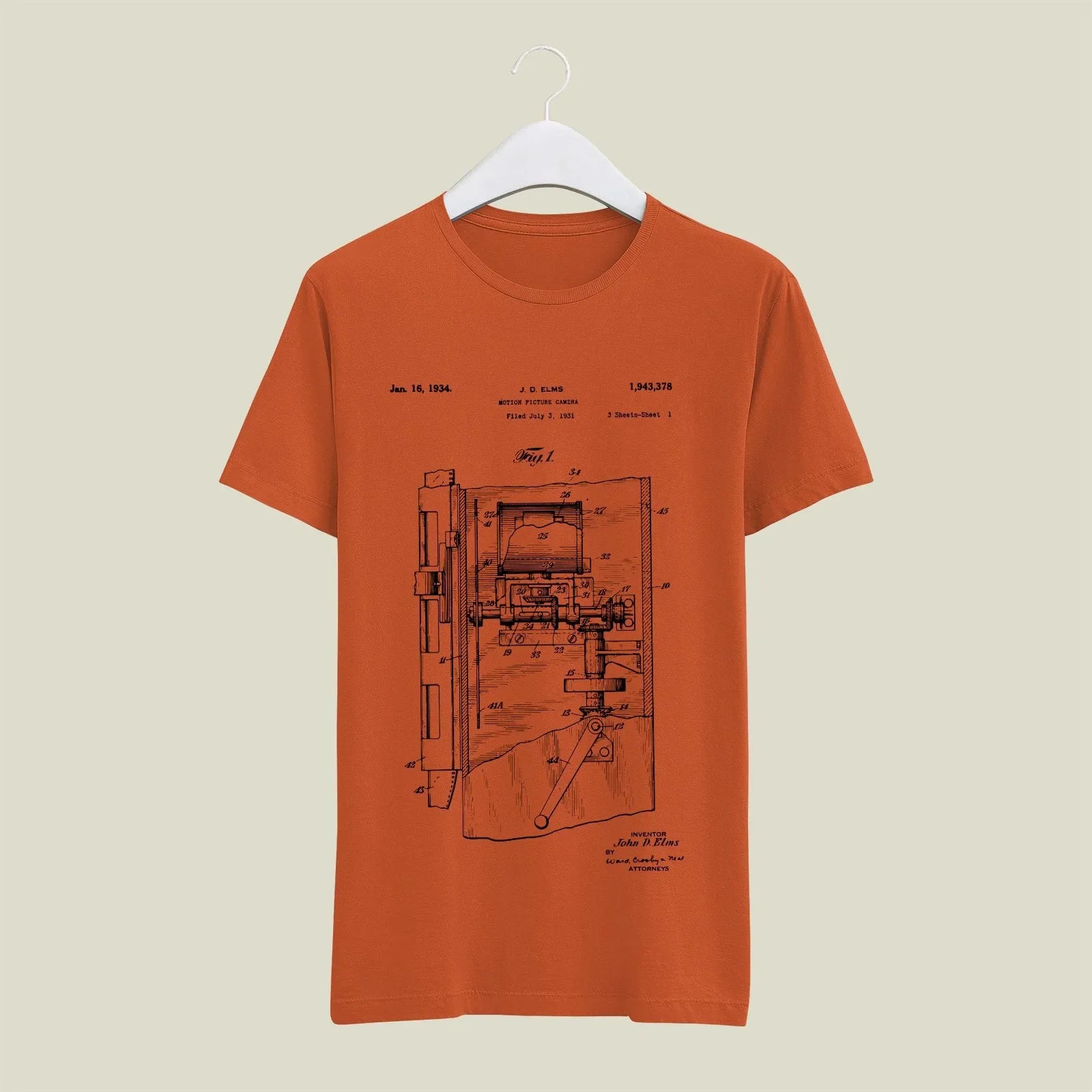 Camera Patent T-Shirt T-CMP83 Desichalchitra