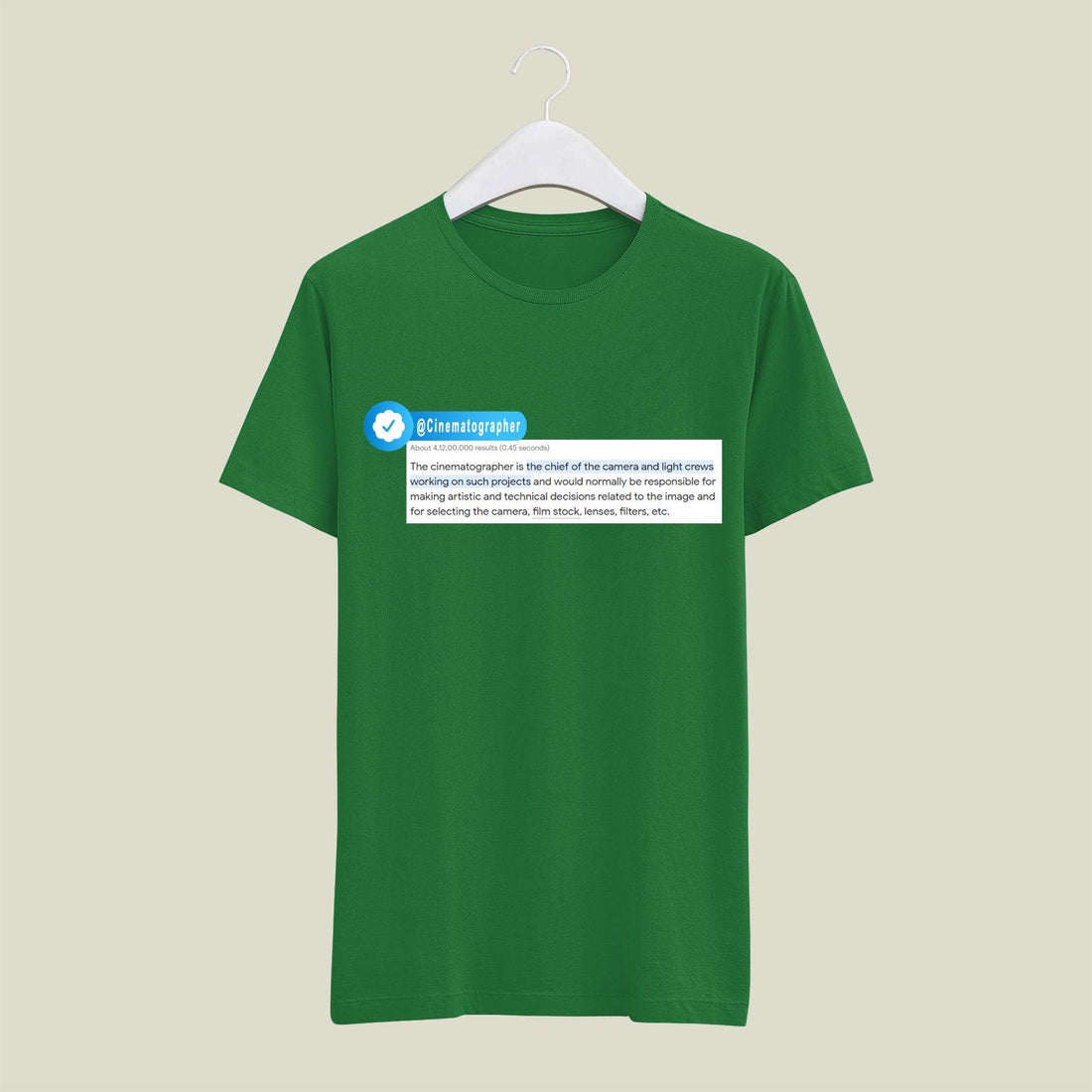 Cinematographer T-Shirt T-CIN4 Desichalchitra