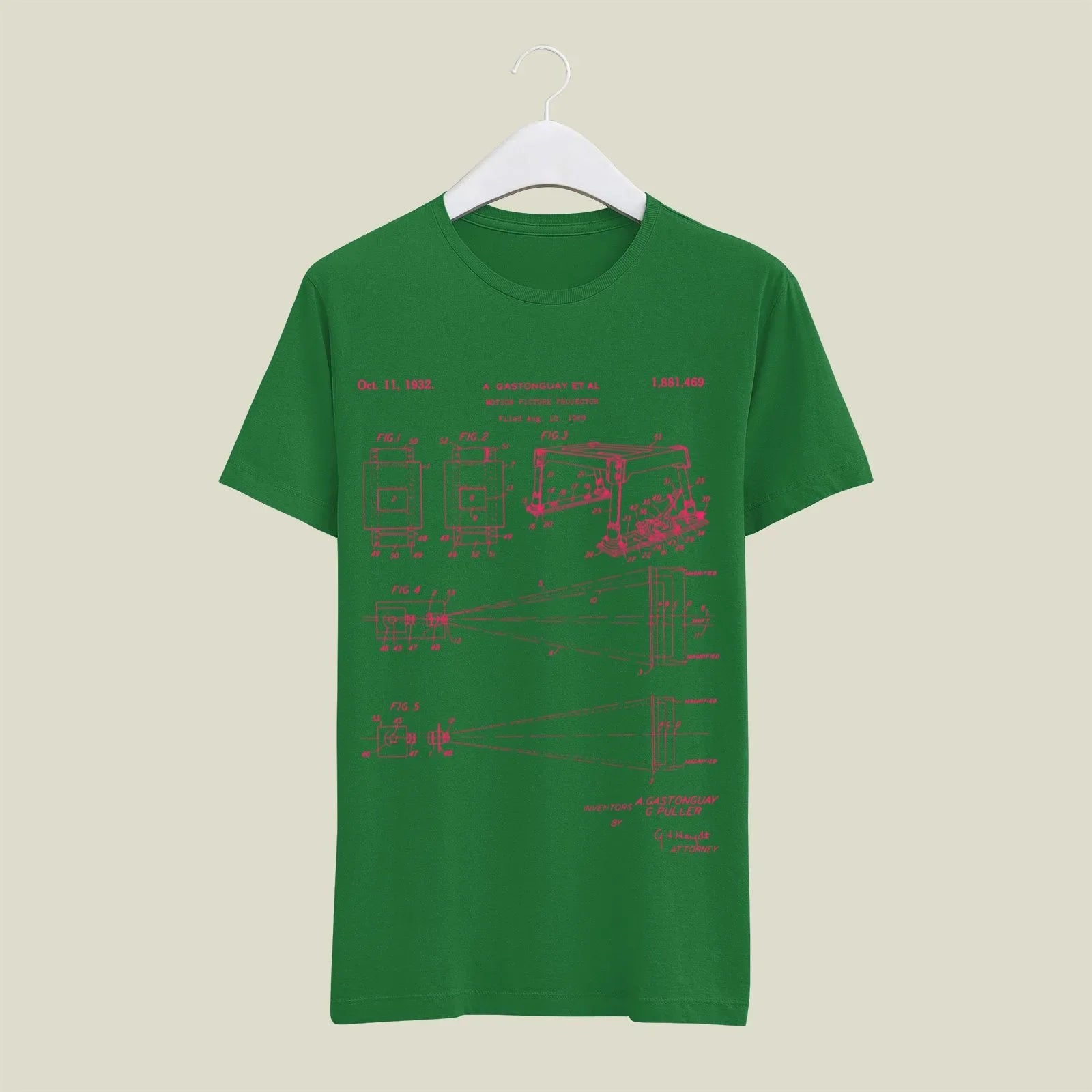 Camera Patent T-Shirt T-CMP164 Desichalchitra