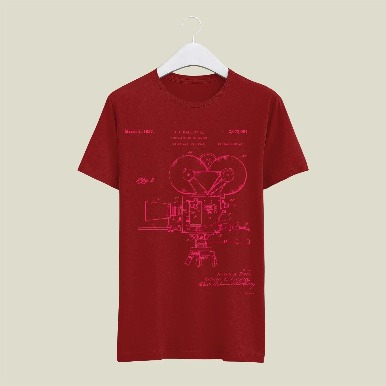Camera Patent T-Shirt T-CMP187 Desichalchitra
