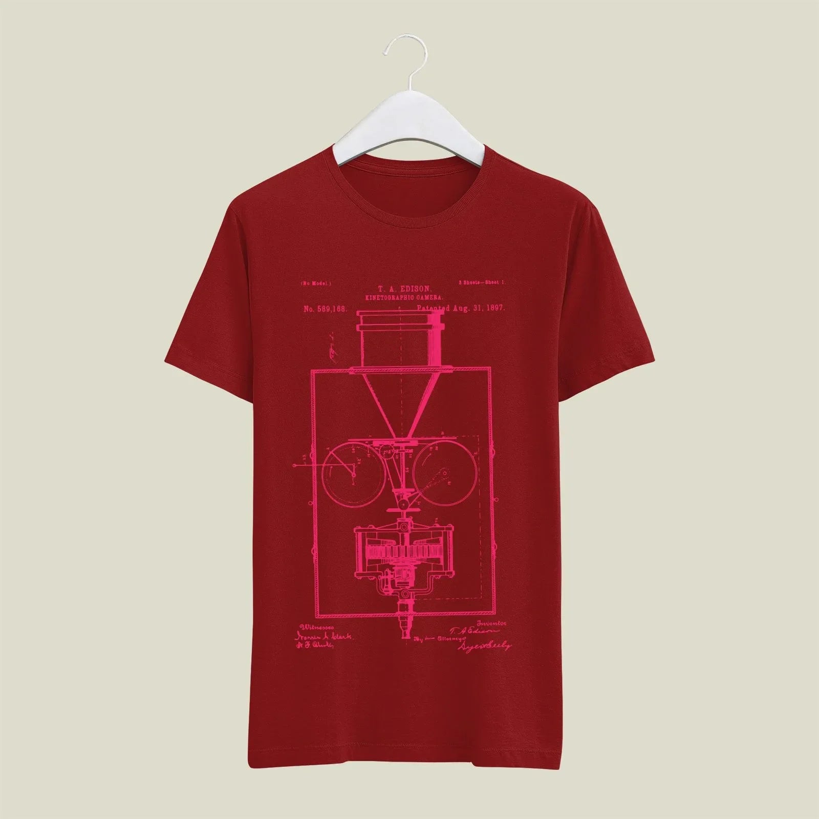 Camera Patent T-Shirt T-CMP177 Desichalchitra