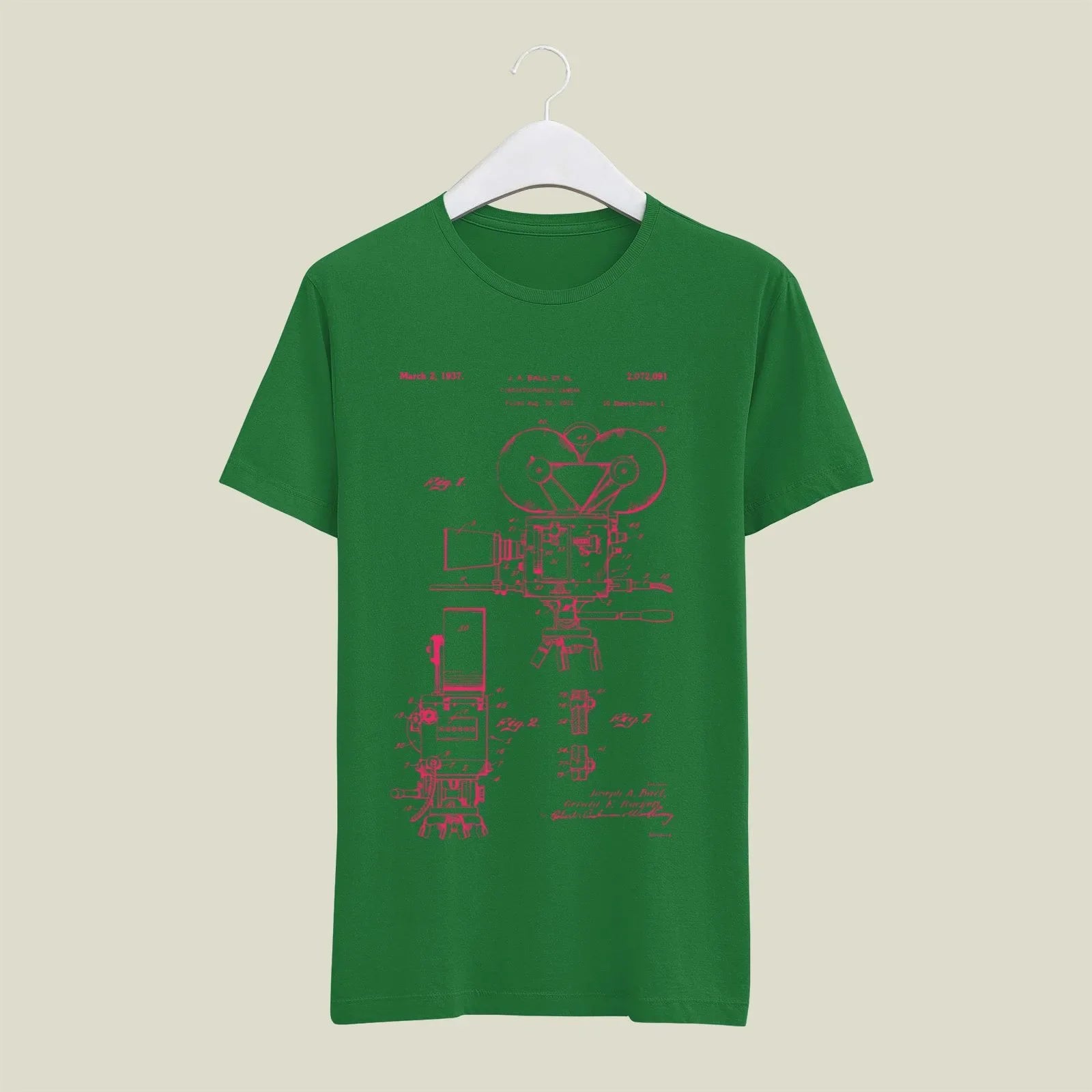 Camera Patent T-Shirt T-CMP190 Desichalchitra