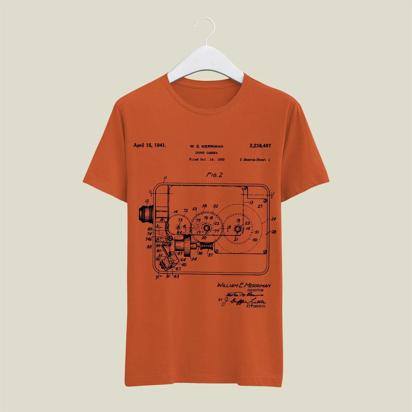 Camera Patent T-Shirt T-CMP92 Desichalchitra