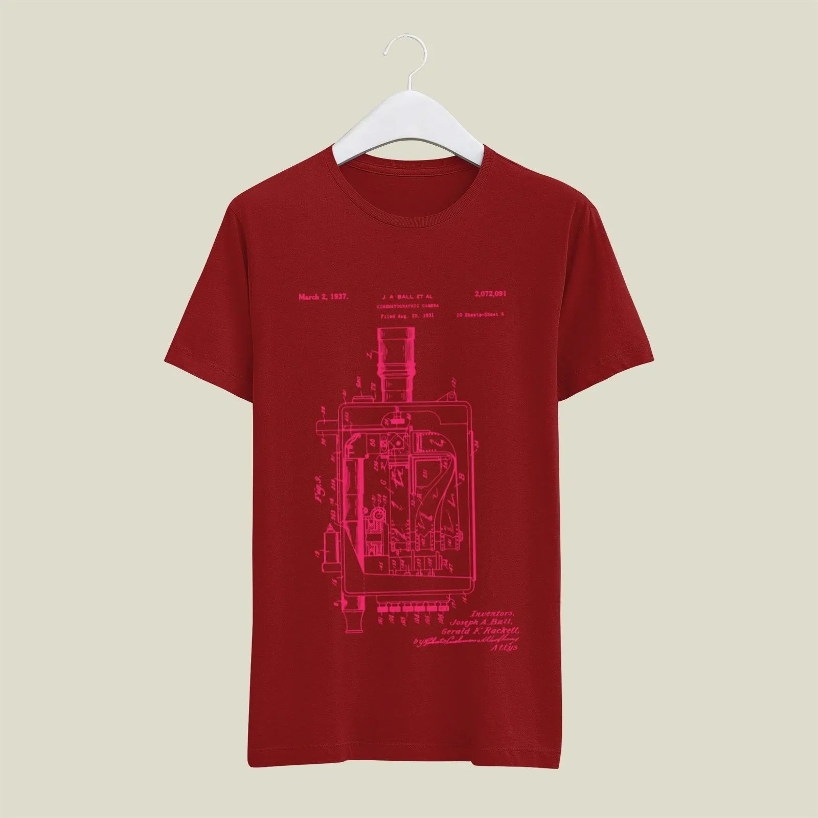 Camera Patent T-Shirt T-CMP197 Desichalchitra