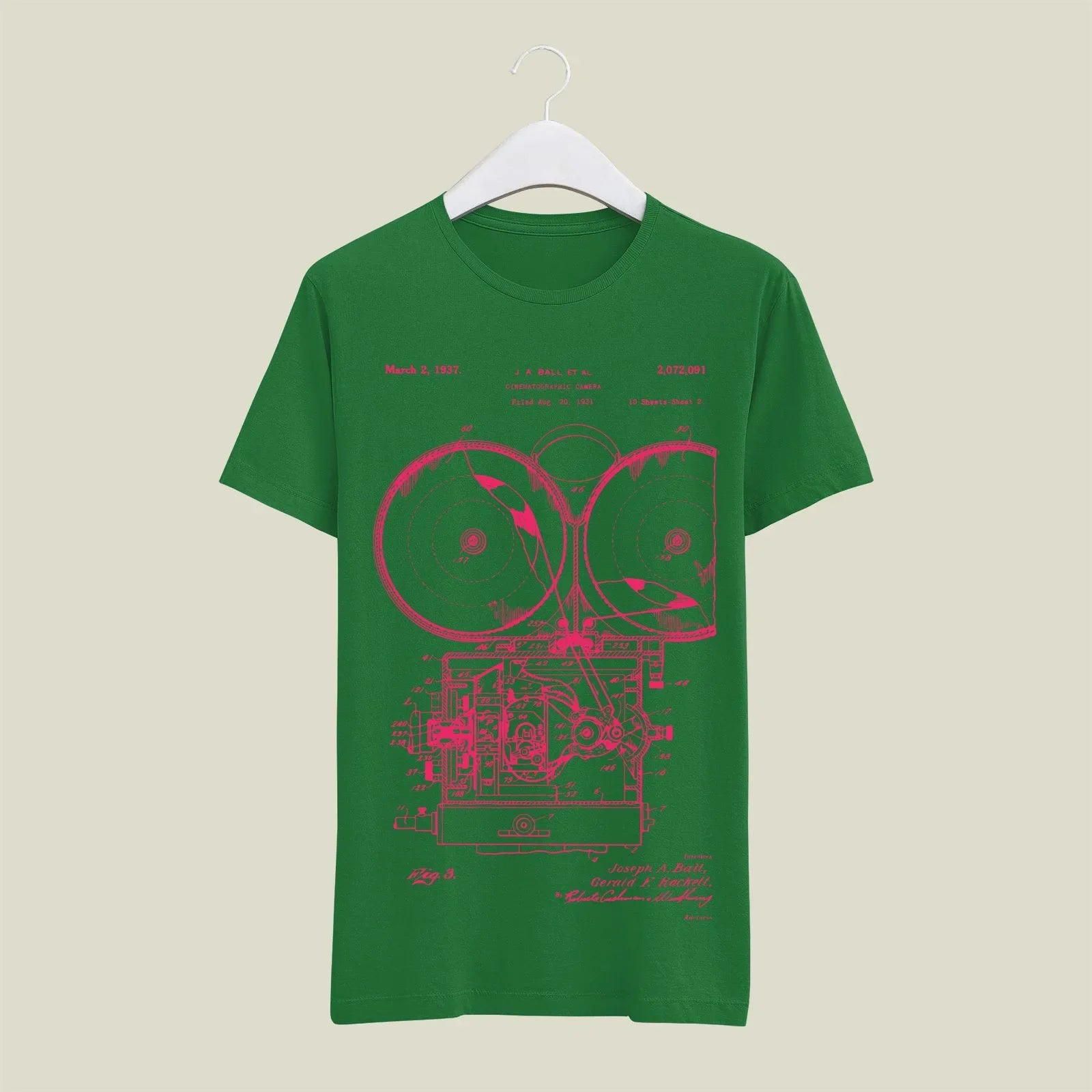 Camera Patent T-Shirt T-CMP198 Desichalchitra