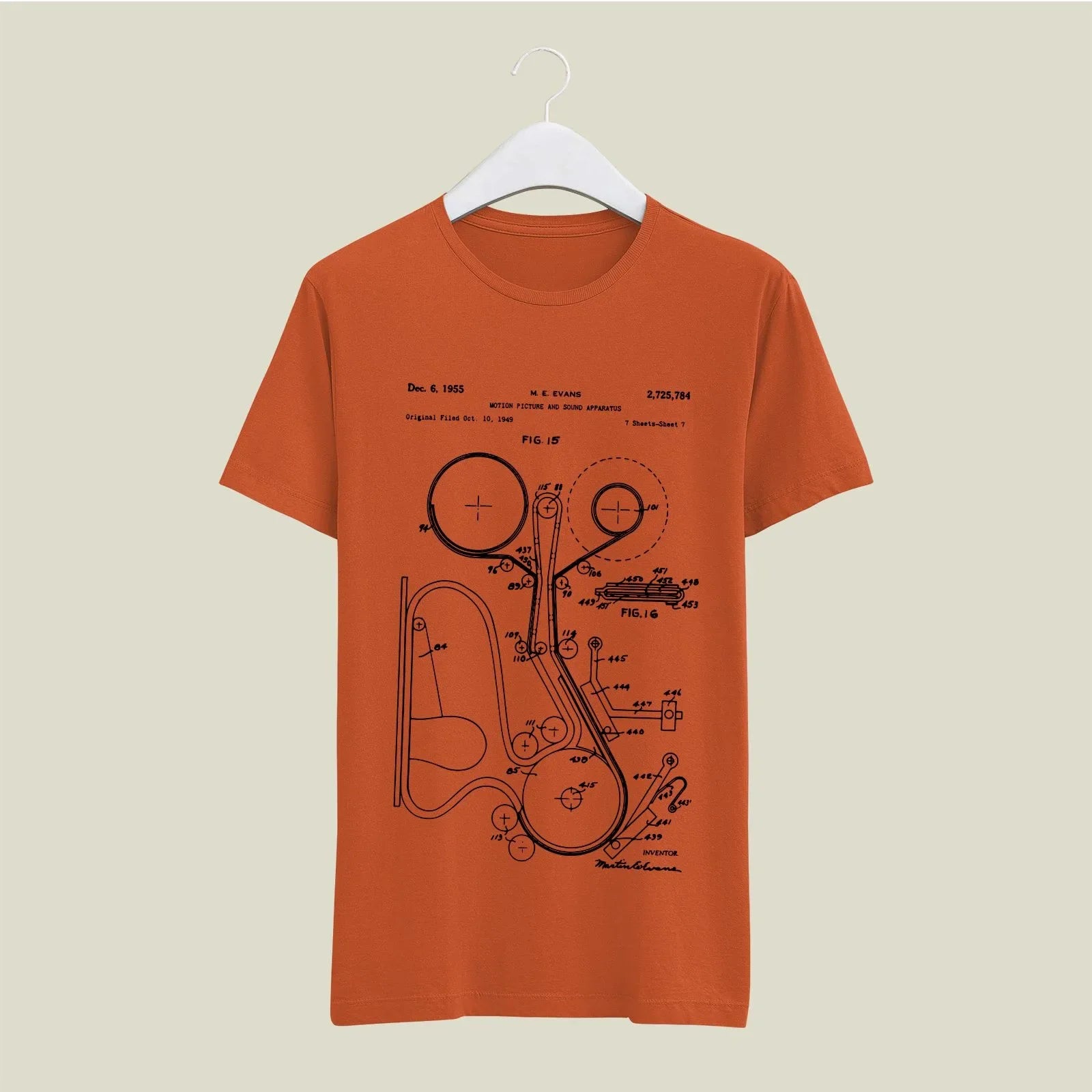 Camera Patent T-Shirt T-CMP111 Desichalchitra