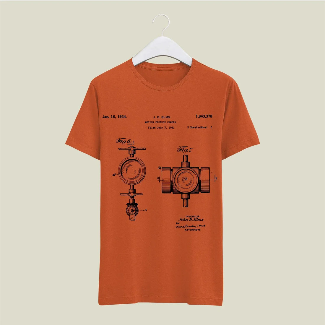 Camera Patent T-Shirt T-CMP118 Desichalchitra
