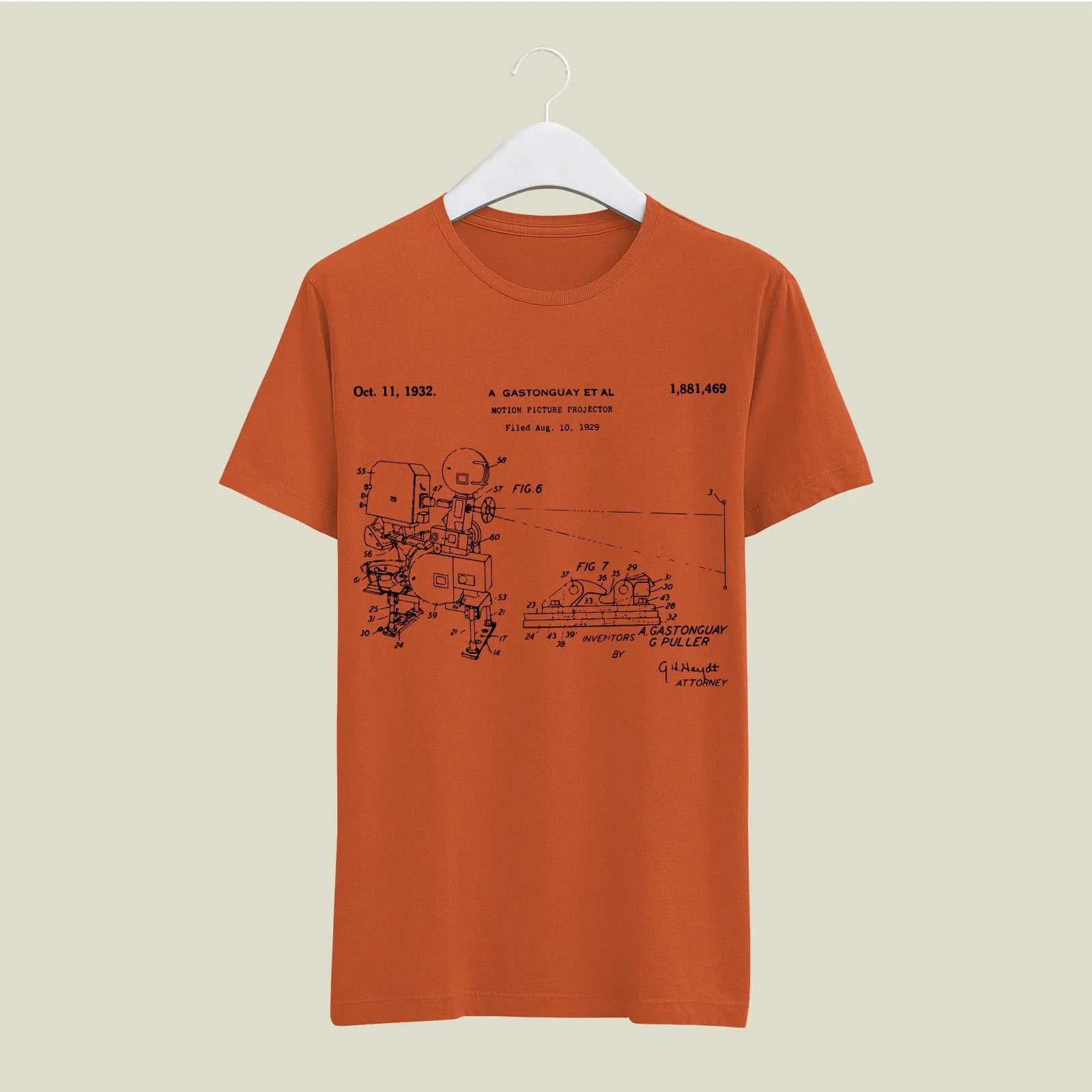 Camera Patent T-Shirt T-CMP121 Desichalchitra