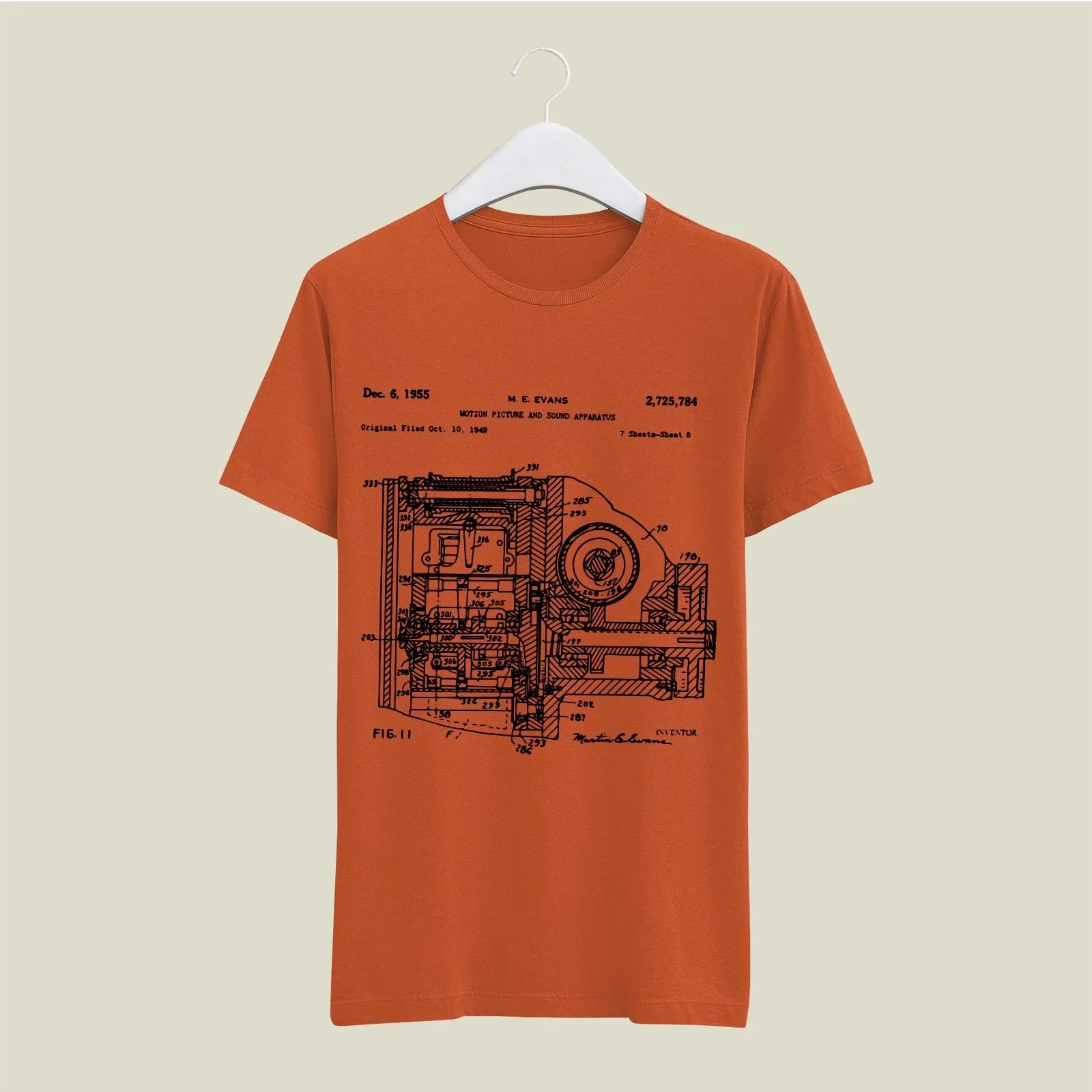 Camera Patent T-Shirt T-CMP146 Desichalchitra