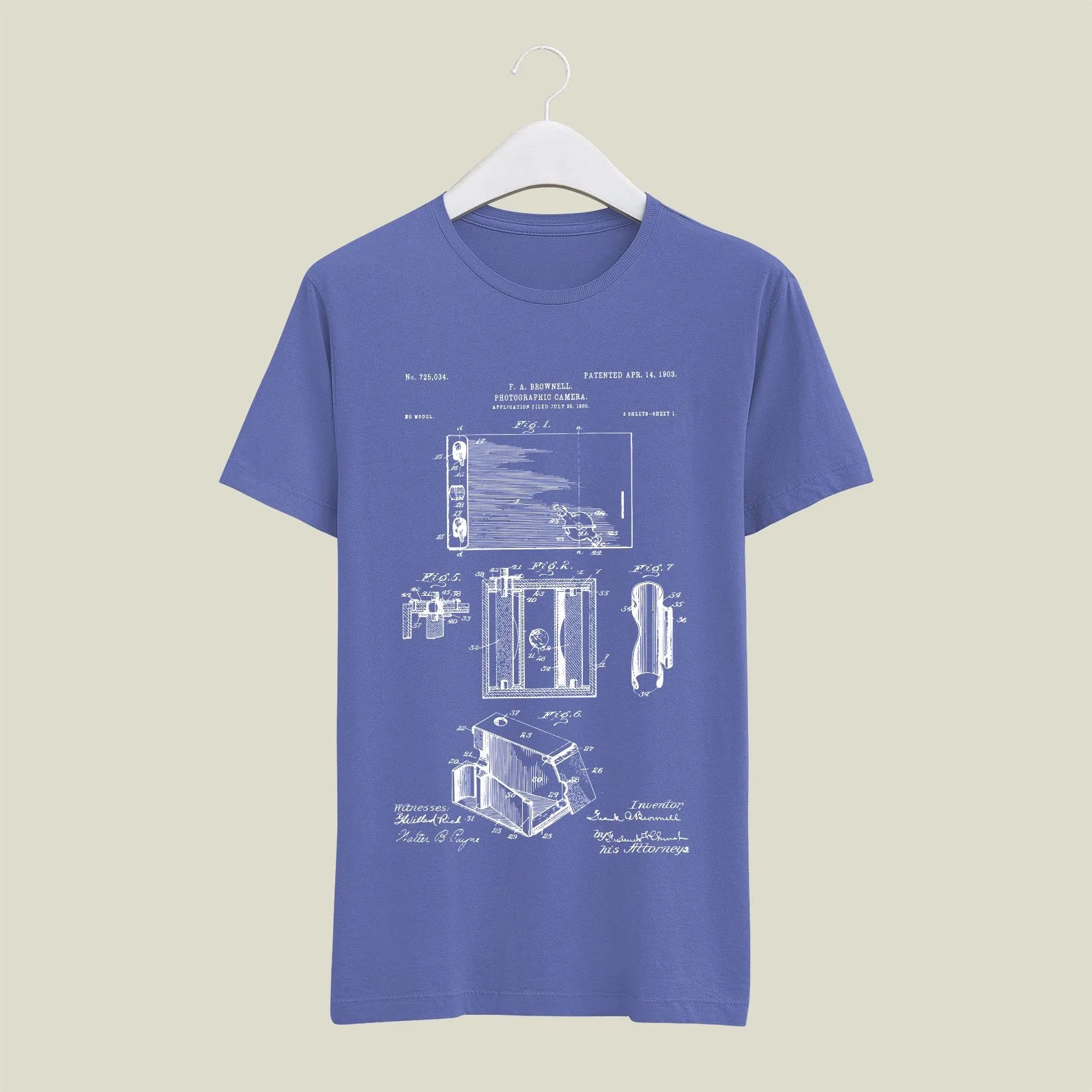 Camera Patent T-Shirt T-CMP3 Desichalchitra