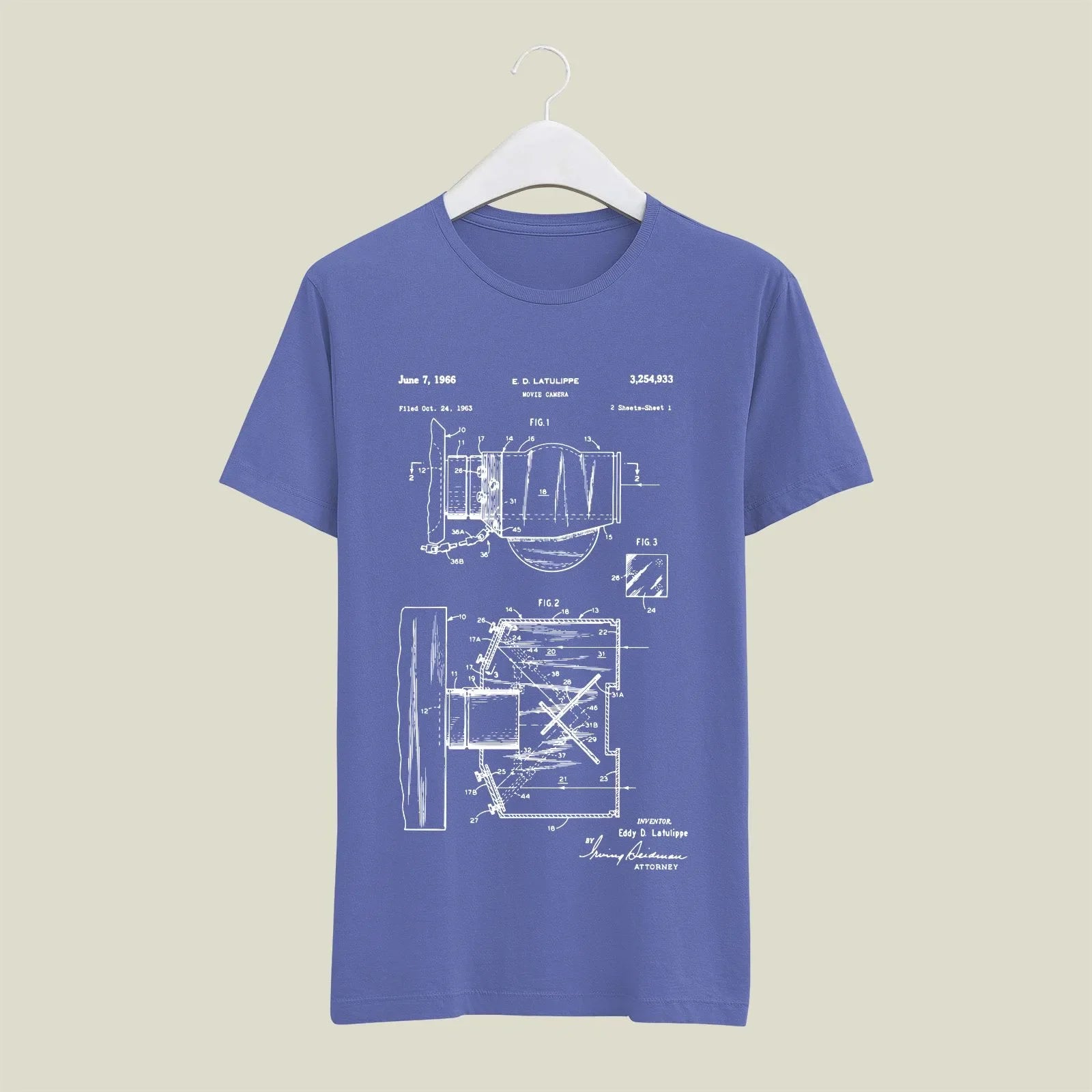 Camera Patent T-Shirt T-CMP5 Desichalchitra
