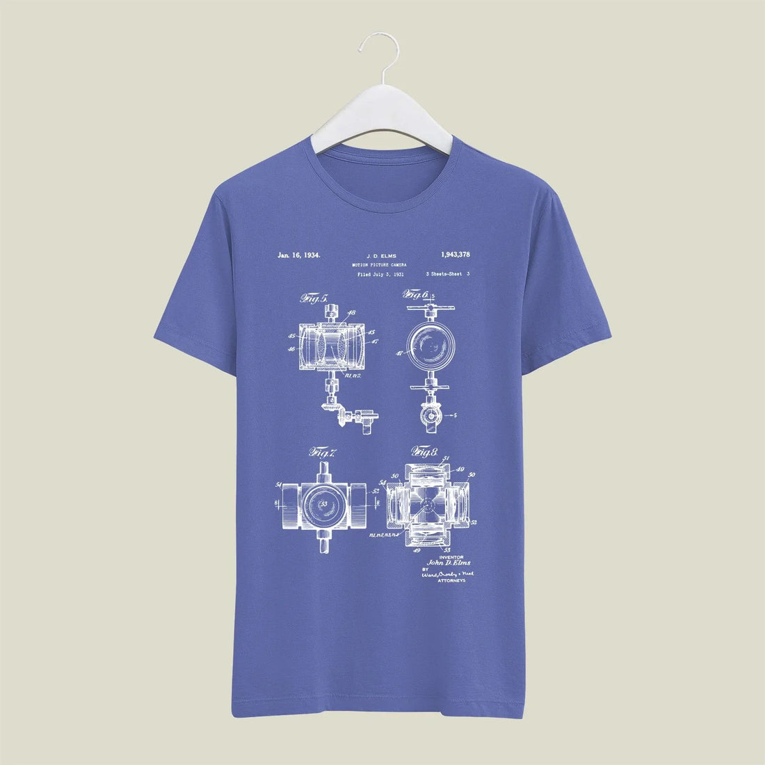 Camera Patent T-Shirt T-CMP15 Desichalchitra