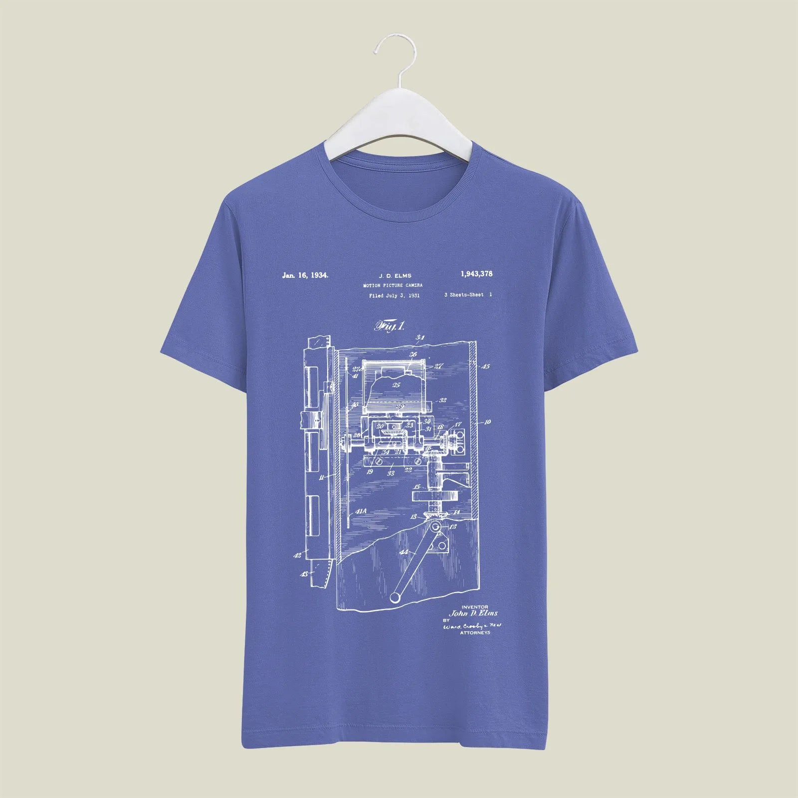Camera Patent T-Shirt T-CMP24 Desichalchitra