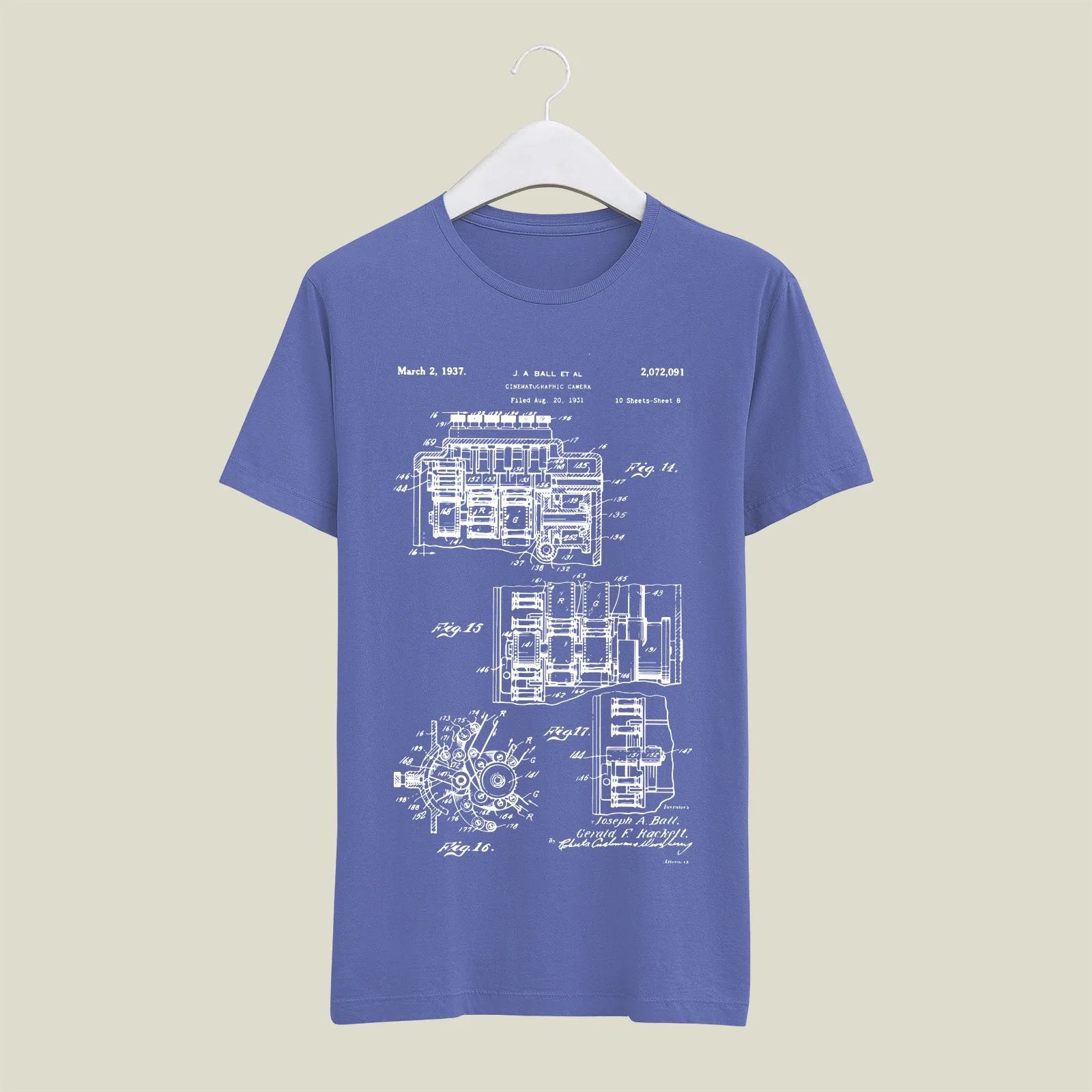 Camera Patent T-Shirt T-CMP55 Desichalchitra
