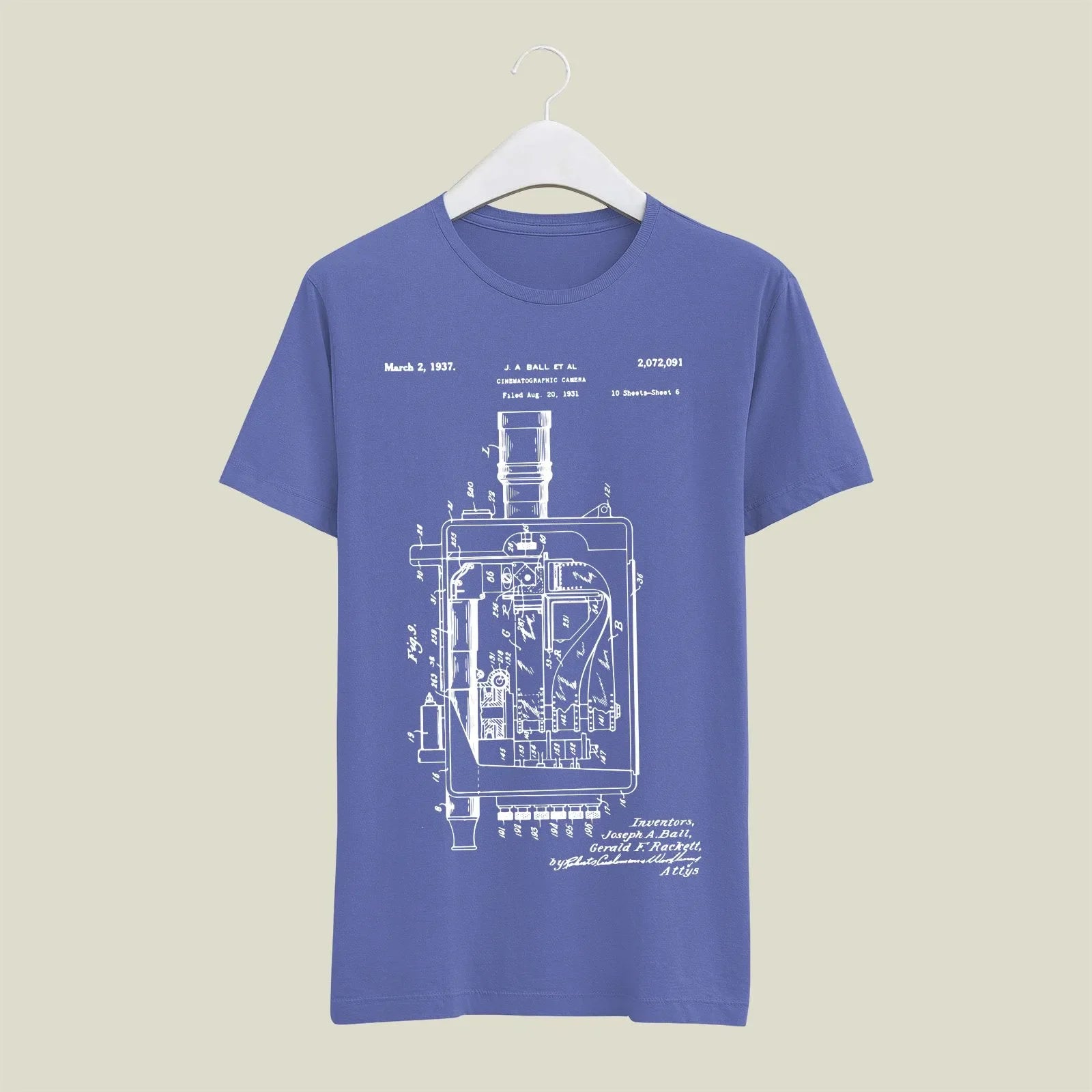 Camera Patent T-Shirt T-CMP57 Desichalchitra