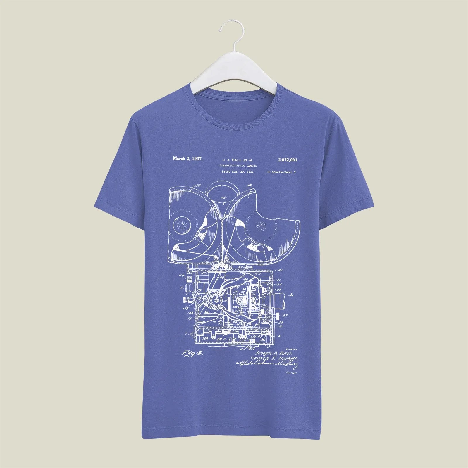Camera Patent T-Shirt T-CMP66 Desichalchitra