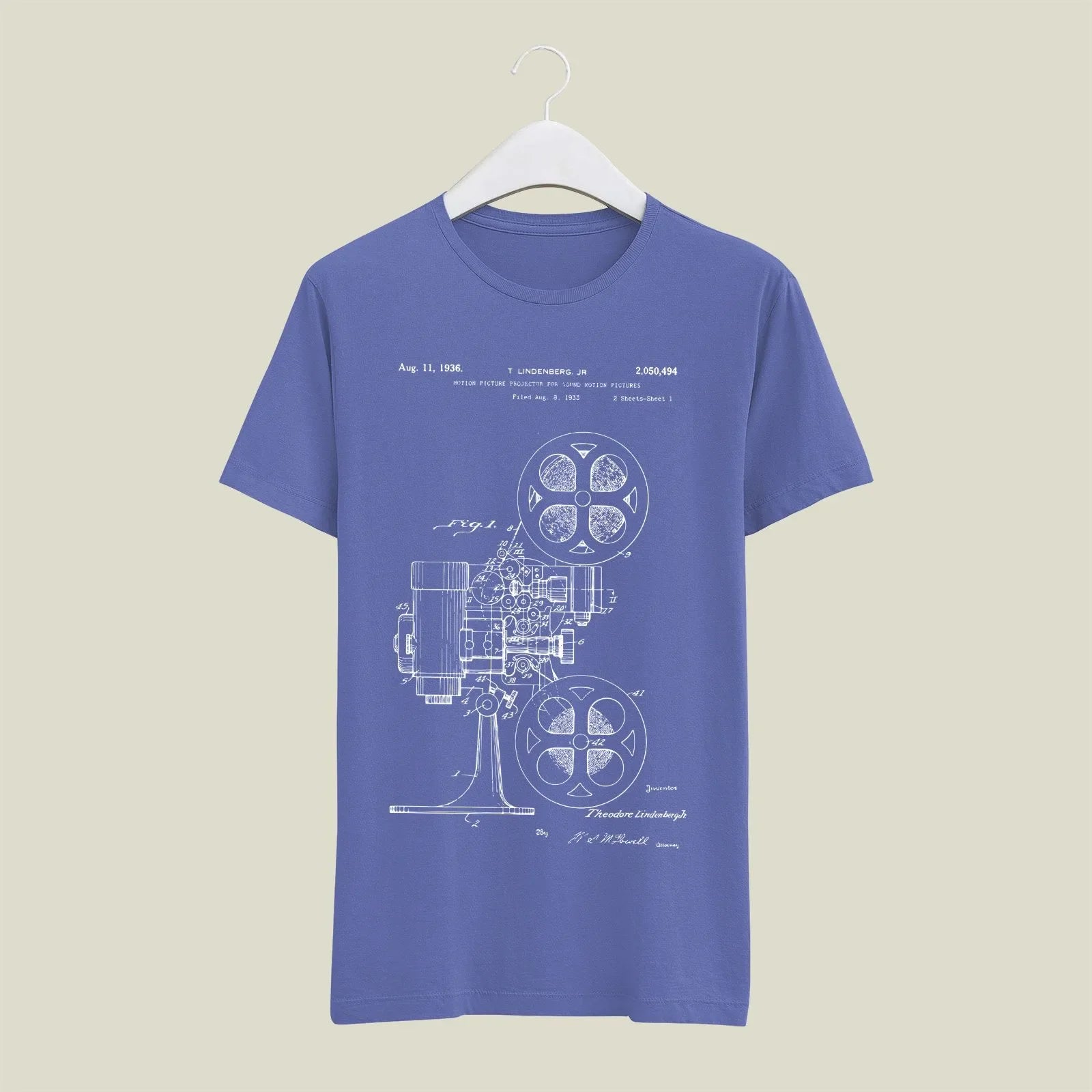 Camera Patent T-Shirt T-CMP70 Desichalchitra