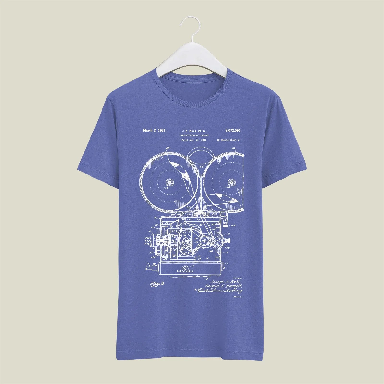 Camera Patent T-Shirt T-CMP72 Desichalchitra