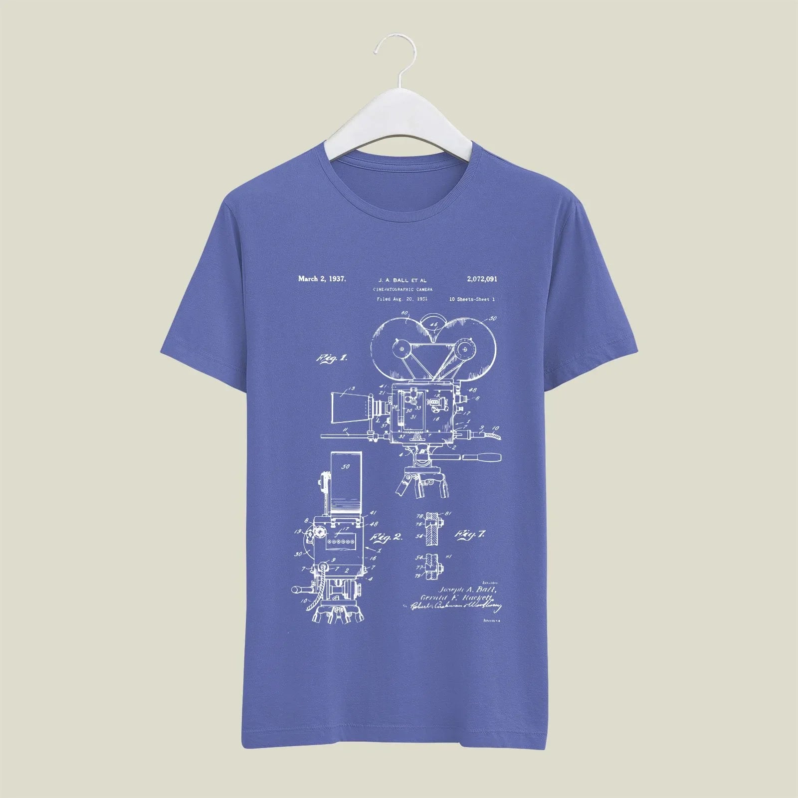 Camera Patent T-Shirt T-CMP74 Desichalchitra