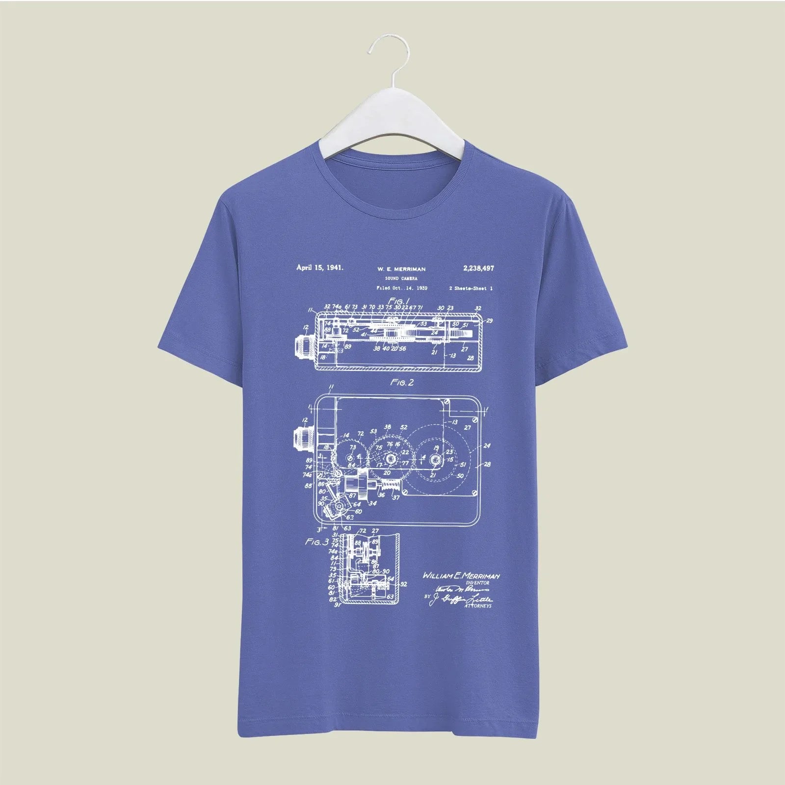 Camera Patent T-Shirt T-CMP97 Desichalchitra