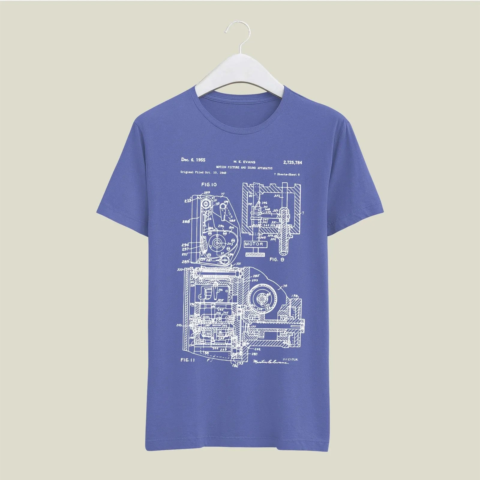 Camera Patent T-Shirt T-CMP116 Desichalchitra