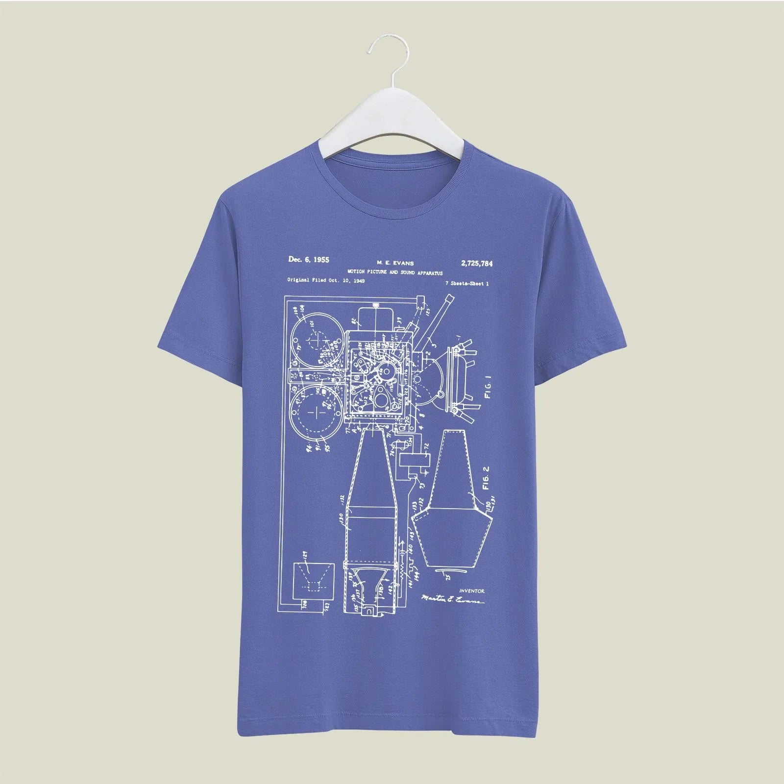 Camera Patent T-Shirt T-CMP124 Desichalchitra