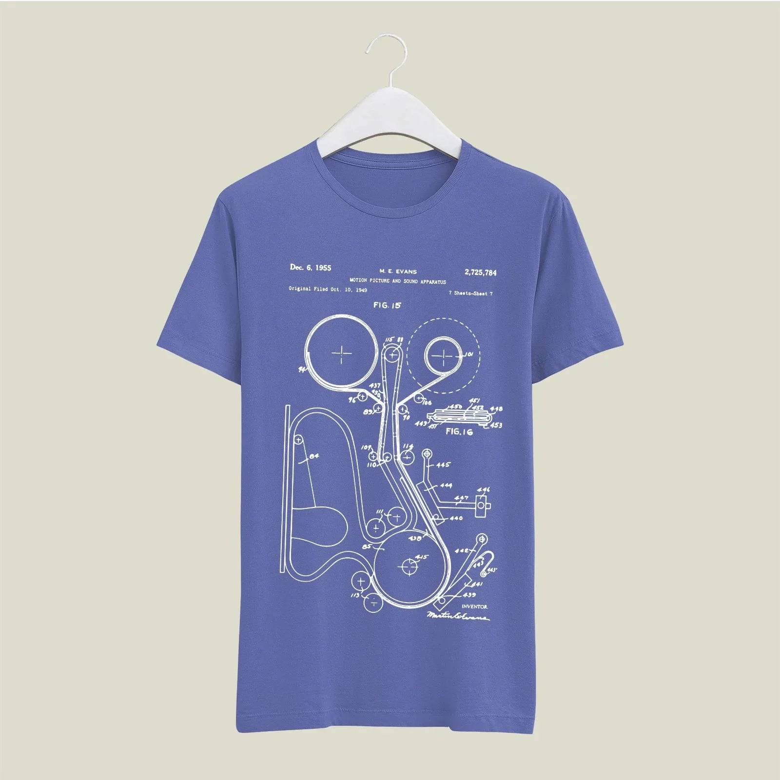 Camera Patent T-Shirt T-CMP133 Desichalchitra
