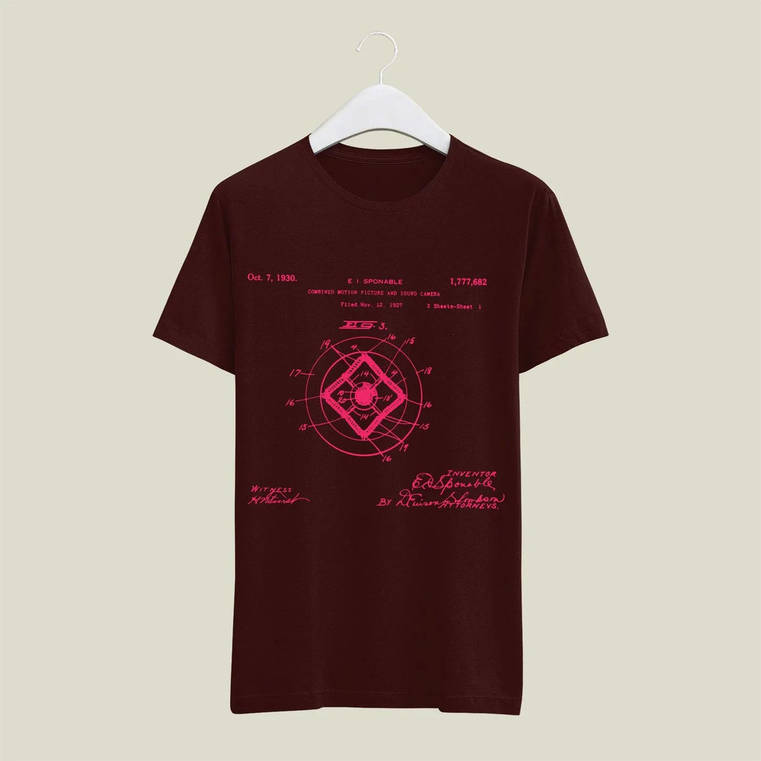 Camera Patent T-Shirt T-CMP48 Desichalchitra