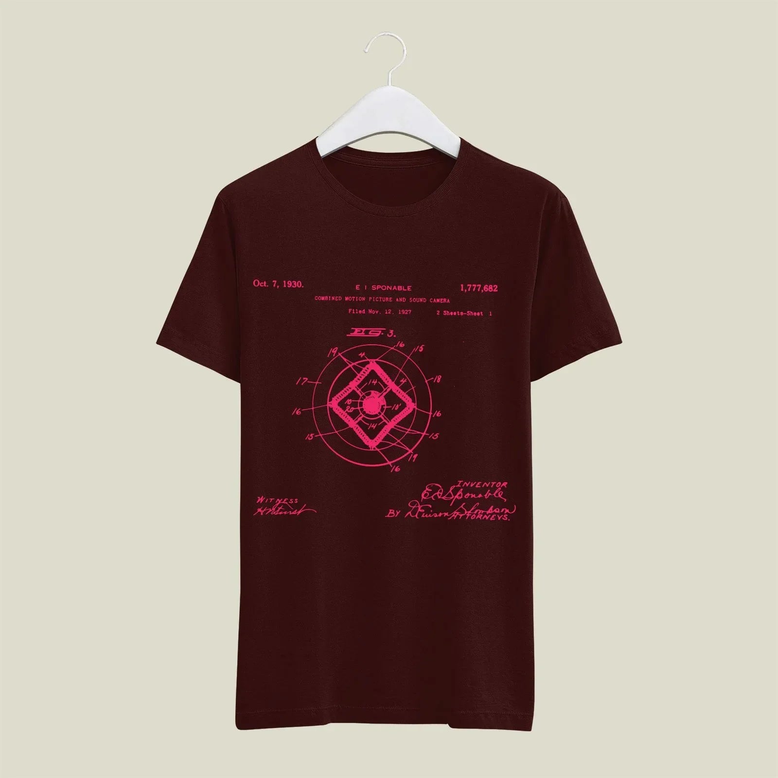 Camera Patent T-Shirt T-CMP48 Desichalchitra