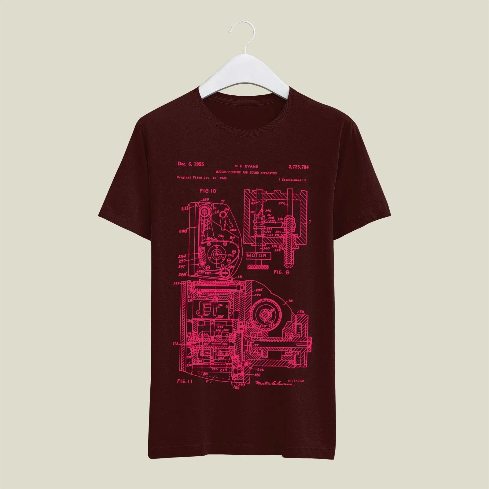 Camera Patent T-Shirt T-CMP53 Desichalchitra