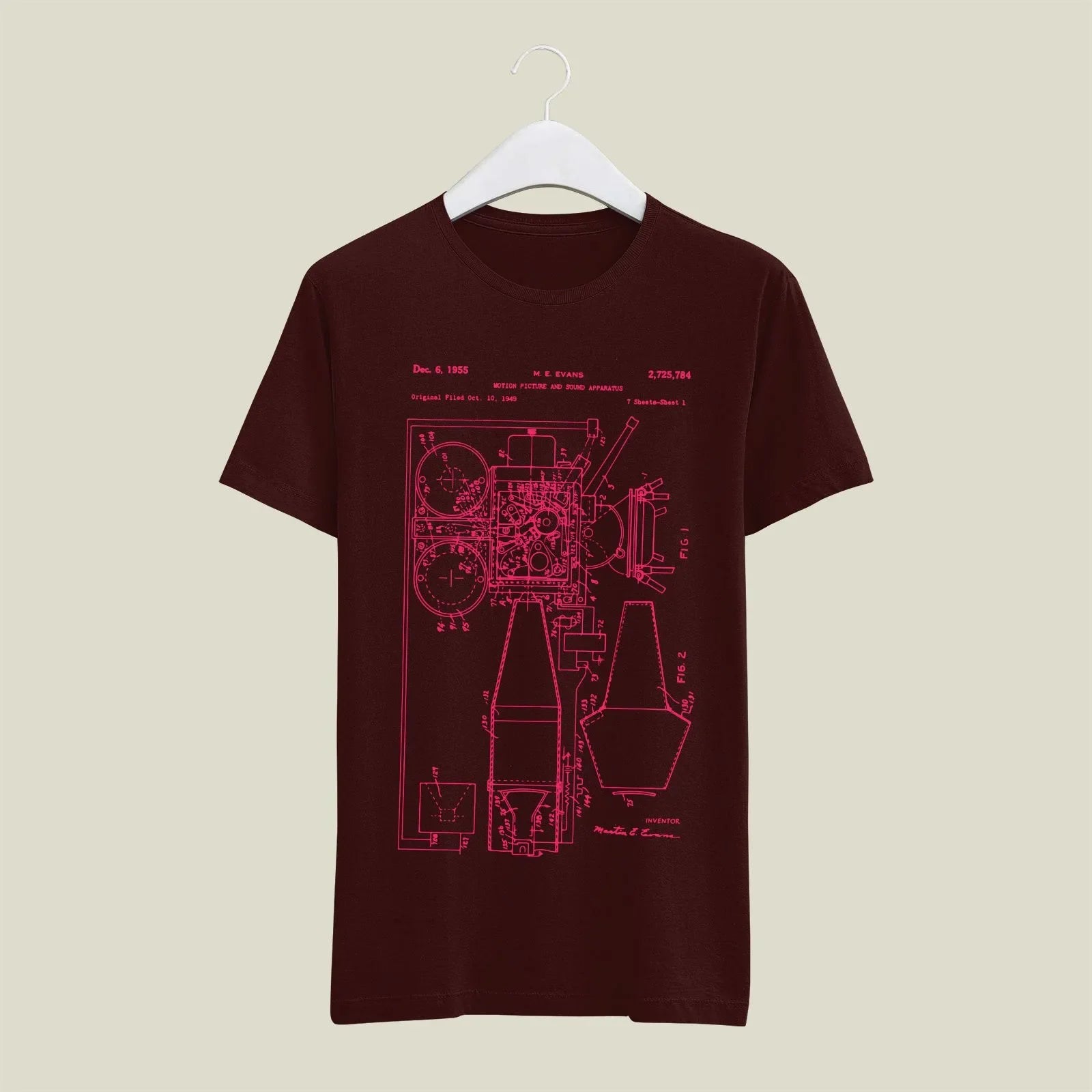 Camera Patent T-Shirt T-CMP59 Desichalchitra