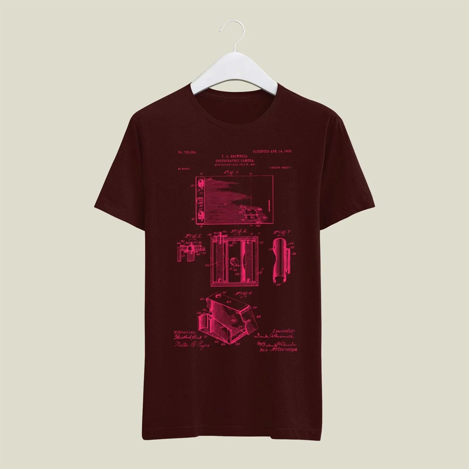 Camera Patent T-Shirt T-CMP81 Desichalchitra