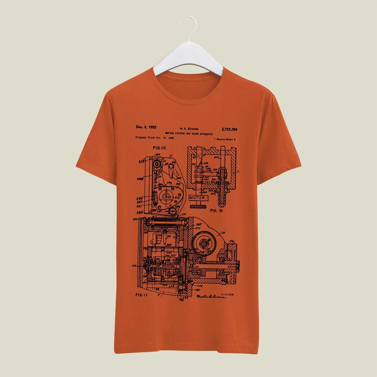 Camera Patent T-Shirt T-CMP30 Desichalchitra