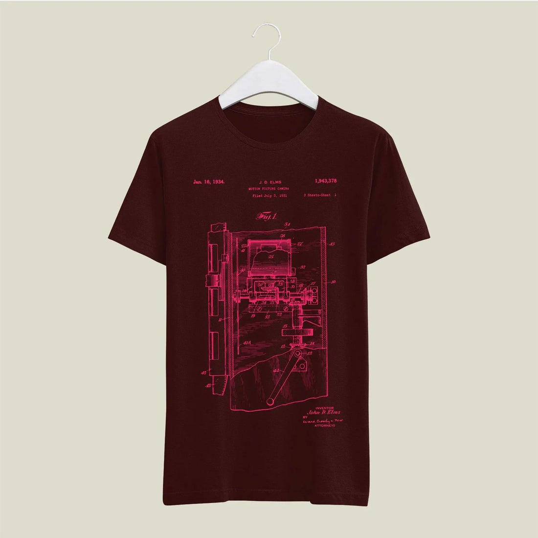 Camera Patent T-Shirt T-CMP100 Desichalchitra