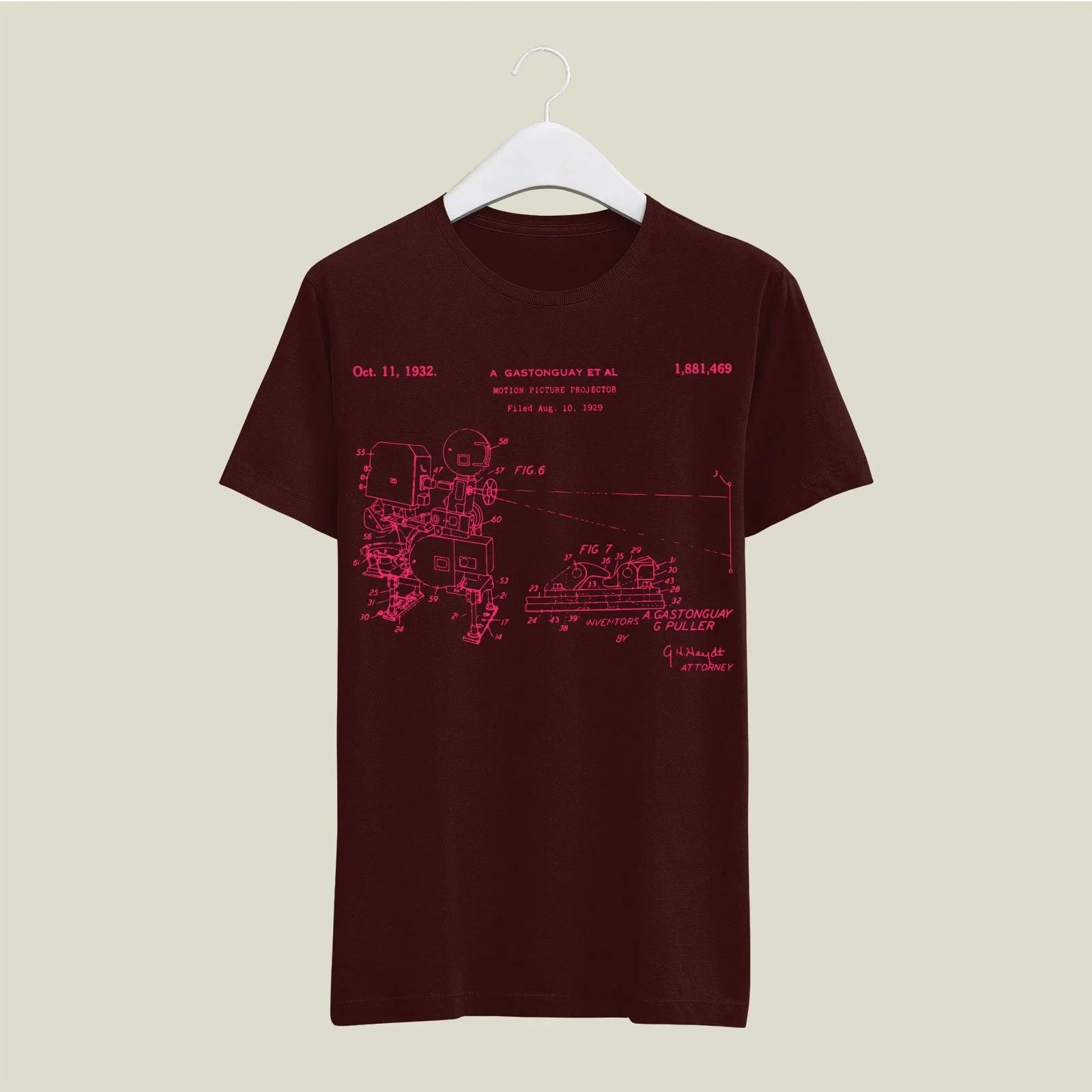 Camera Patent T-Shirt T-CMP127 Desichalchitra