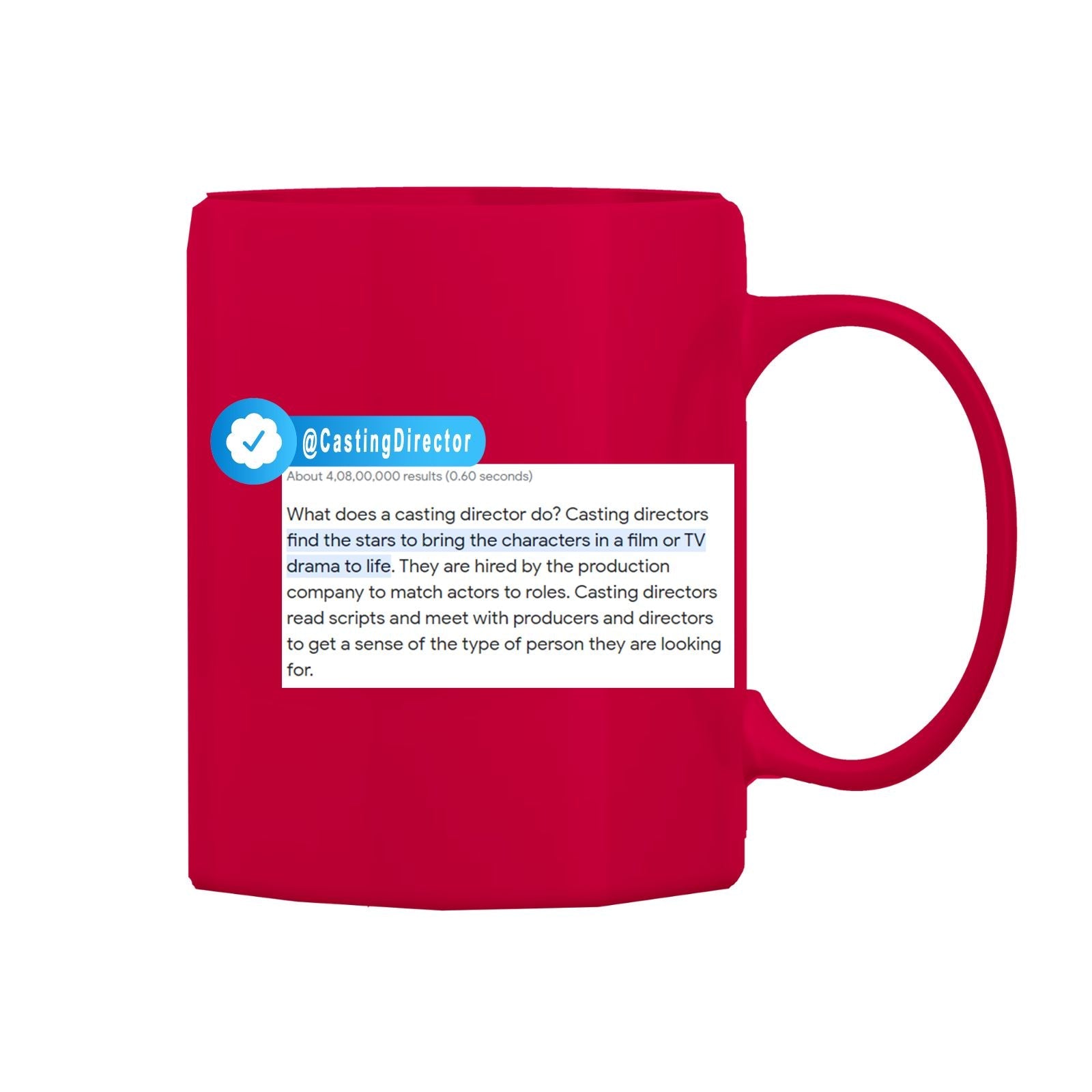 Casting Director Mug M-CD4 Desichalchitra