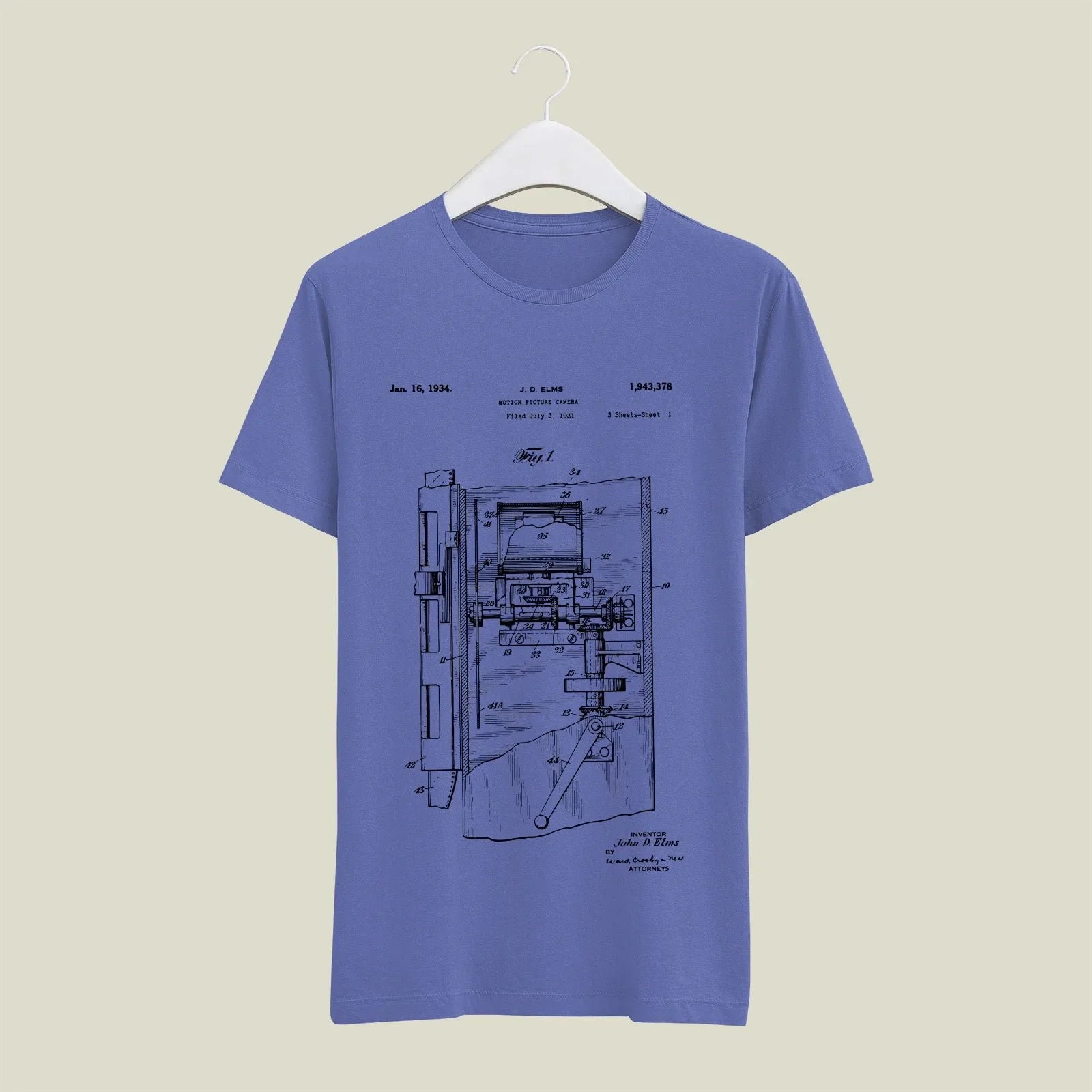 Camera Patent T-Shirt T-CMP83 Desichalchitra