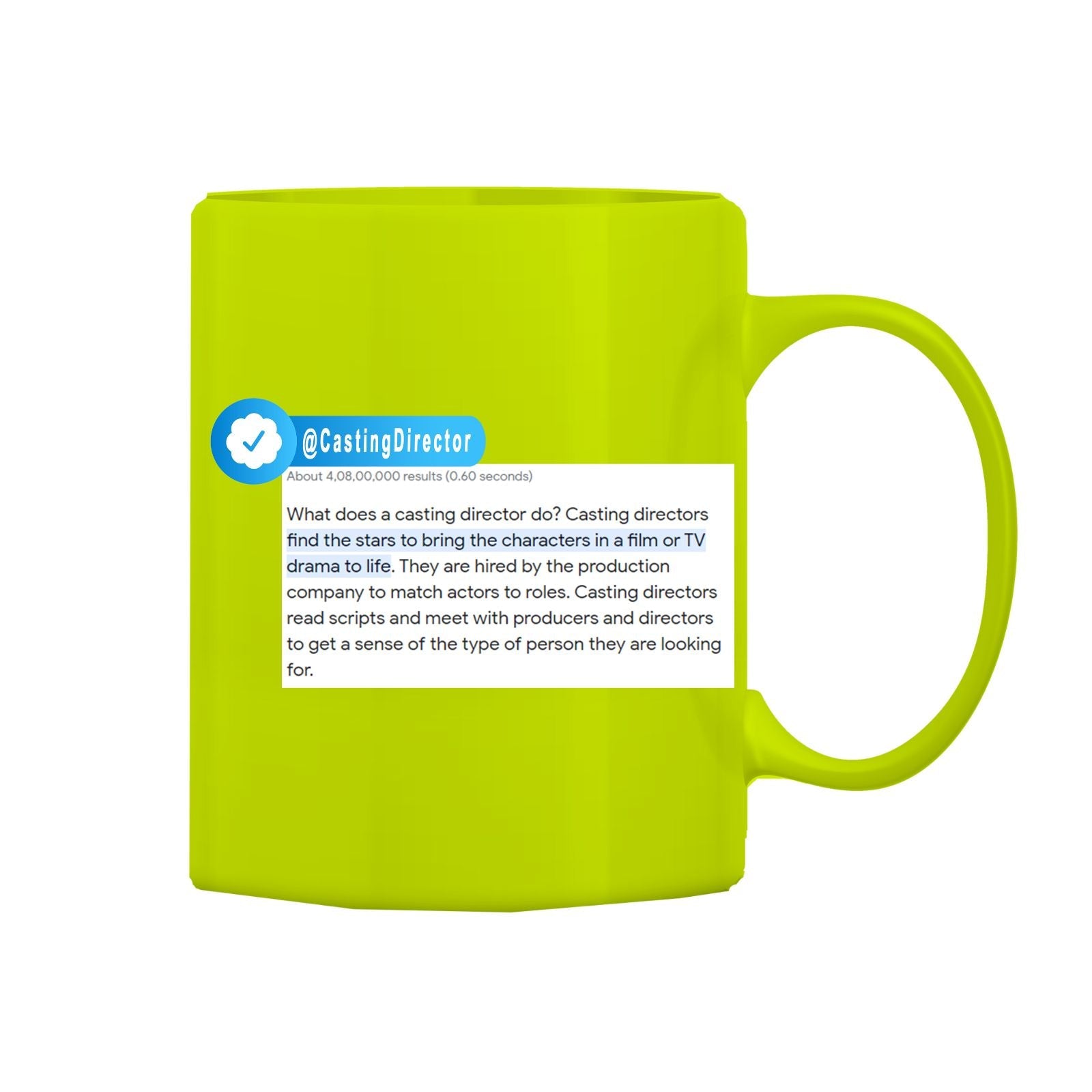 Casting Director Mug M-CD4 Desichalchitra