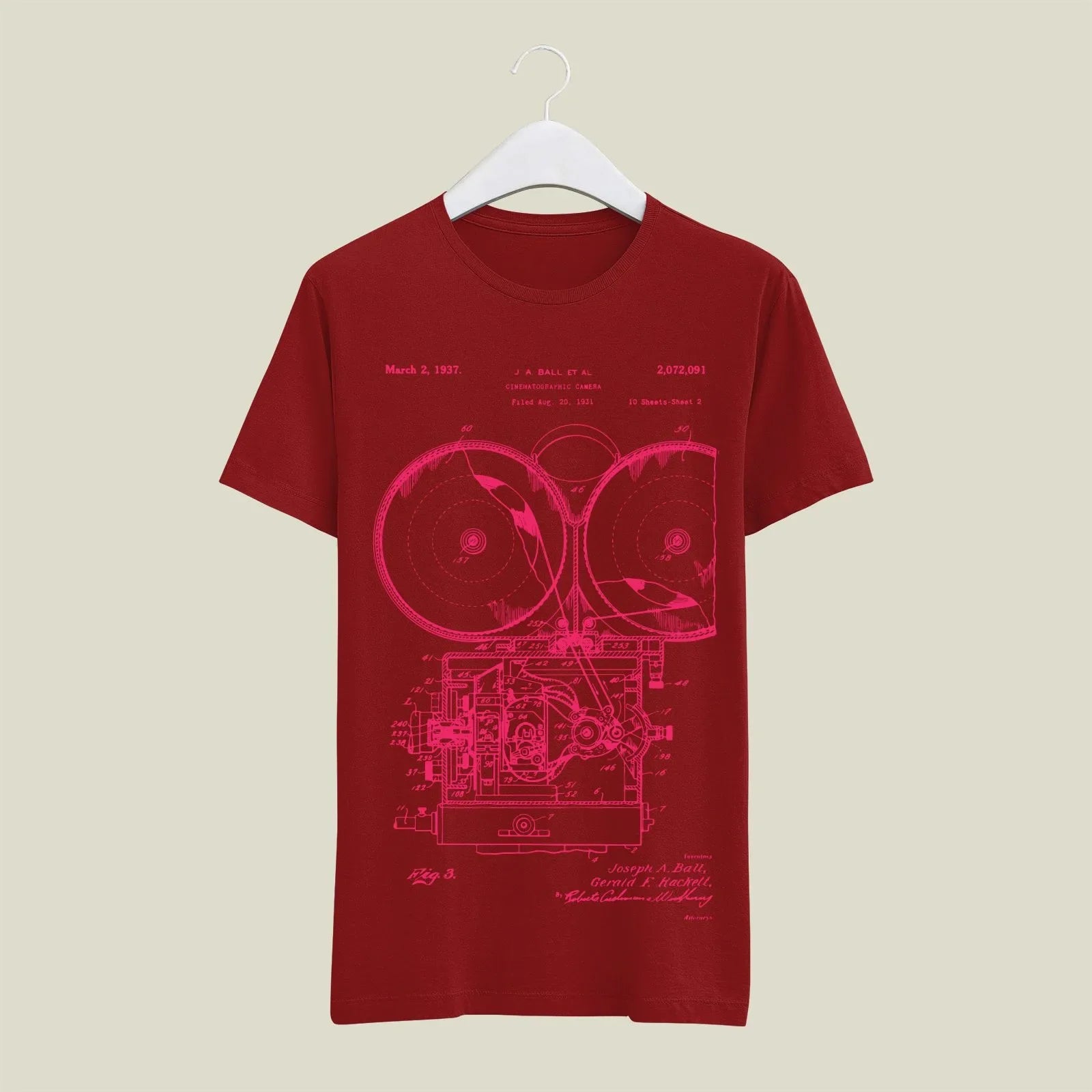 Camera Patent T-Shirt T-CMP198 Desichalchitra