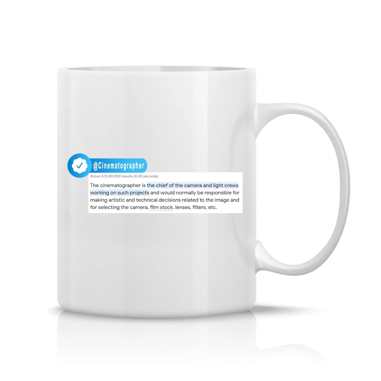 Cinematographer Mug M-CIN4 Desichalchitra