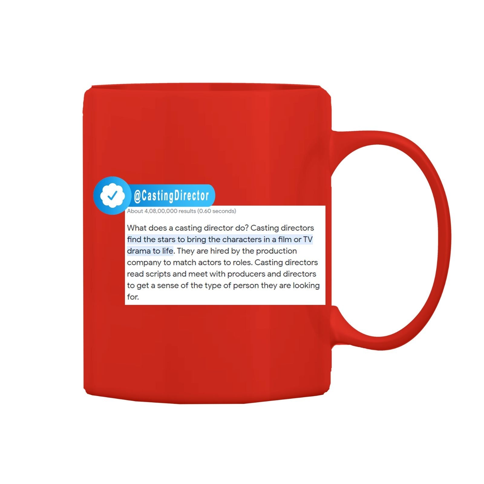 Casting Director Mug M-CD4 Desichalchitra