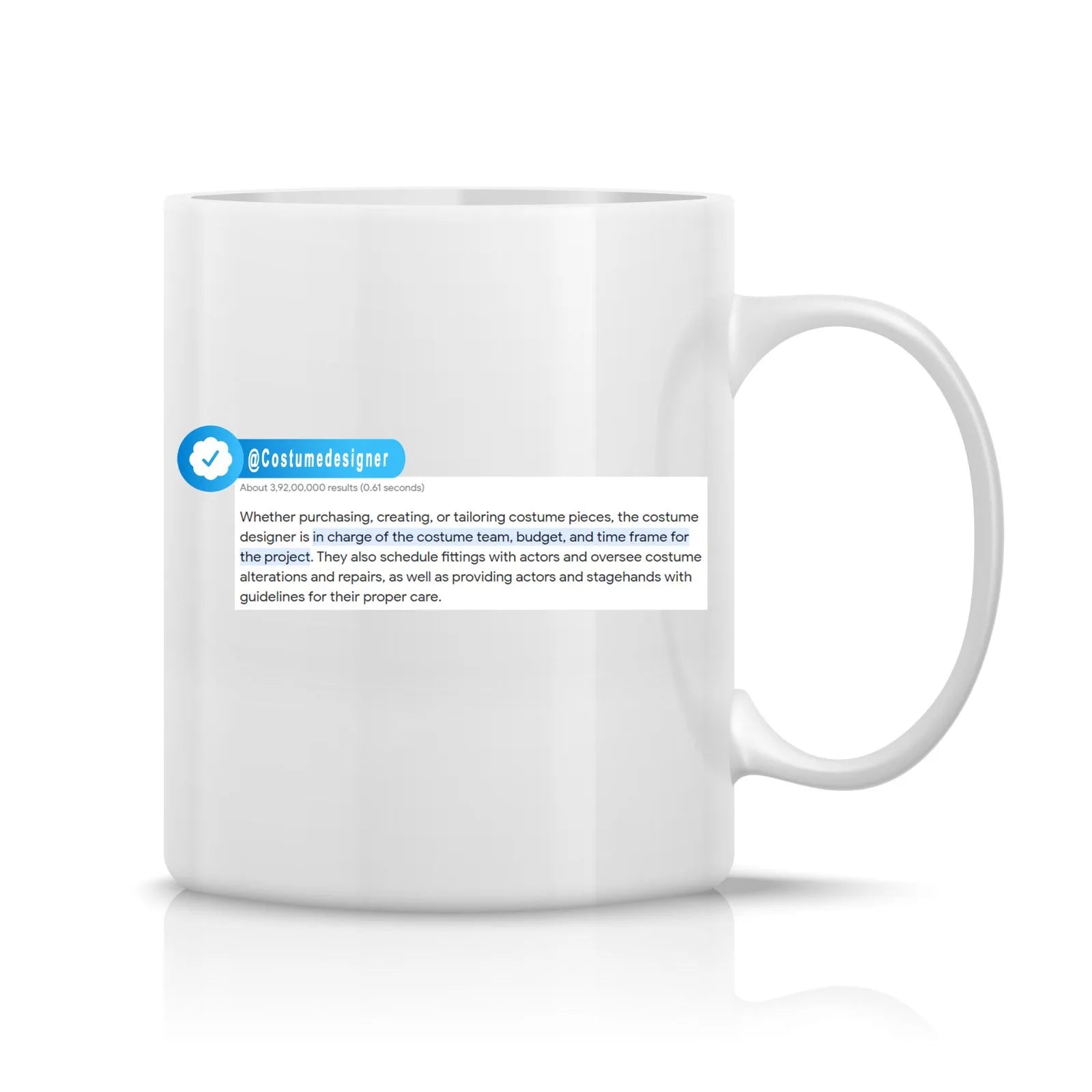 Costume Designer Mug M-CSD4 Desichalchitra