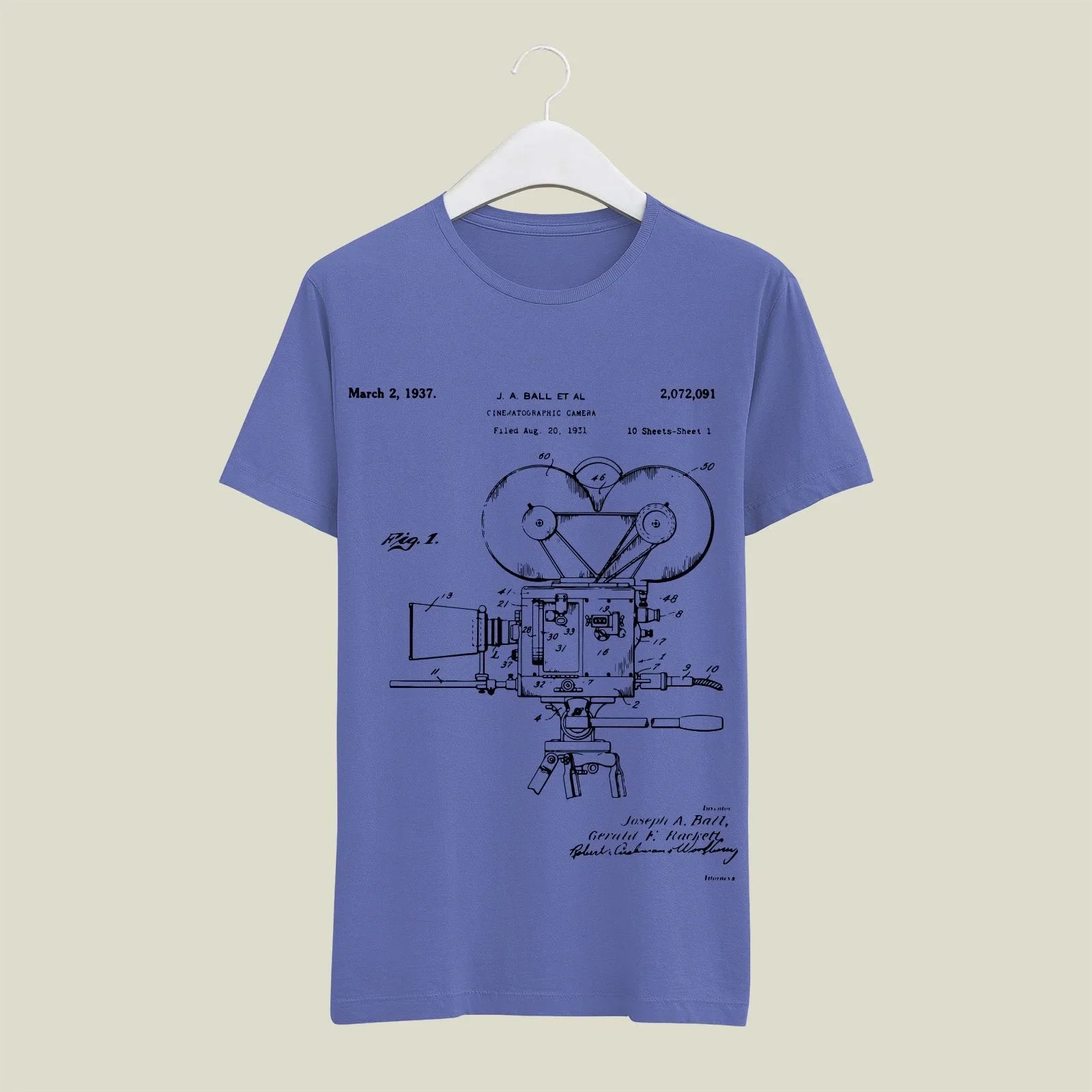 Camera Patent T-Shirt T-CMP87 Desichalchitra