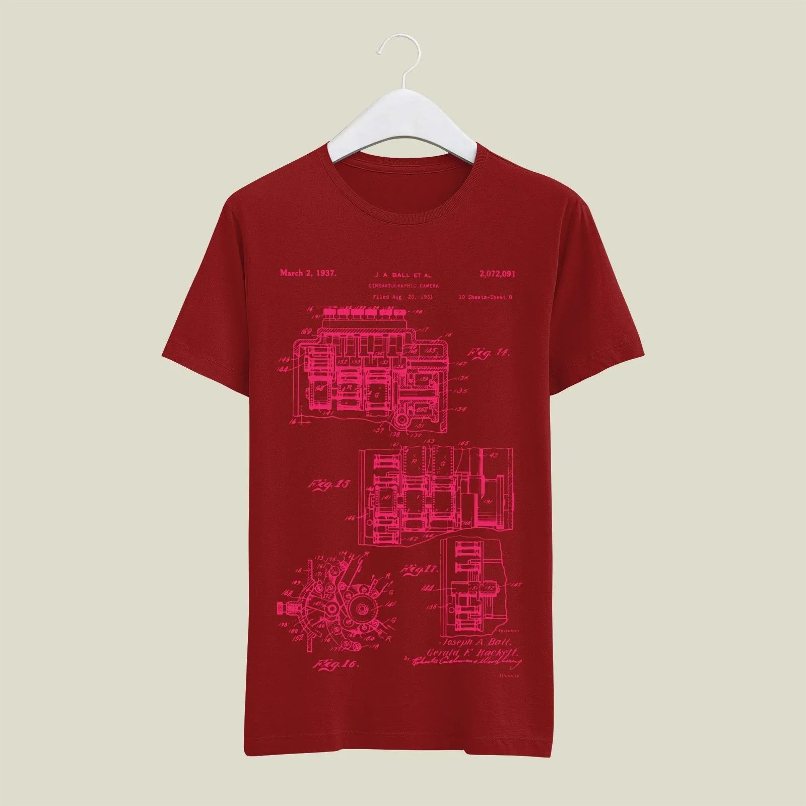 Camera Patent T-Shirt T-CMP203 Desichalchitra