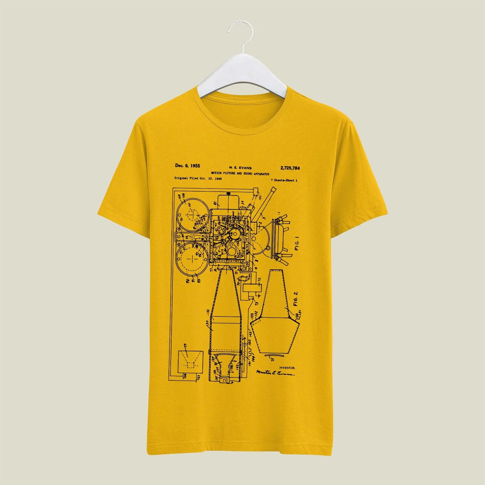 Camera Patent T-Shirt T-CMP67 Desichalchitra