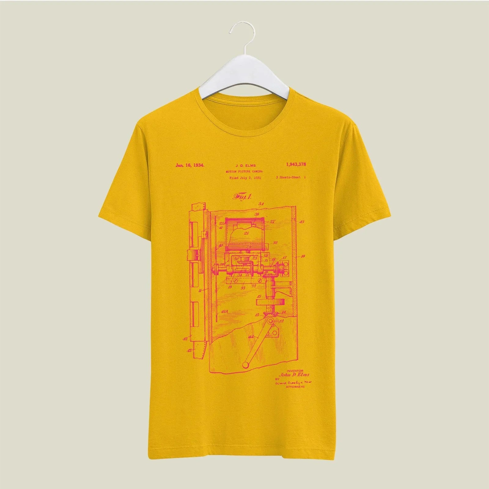 Camera Patent T-Shirt T-CMP100 Desichalchitra
