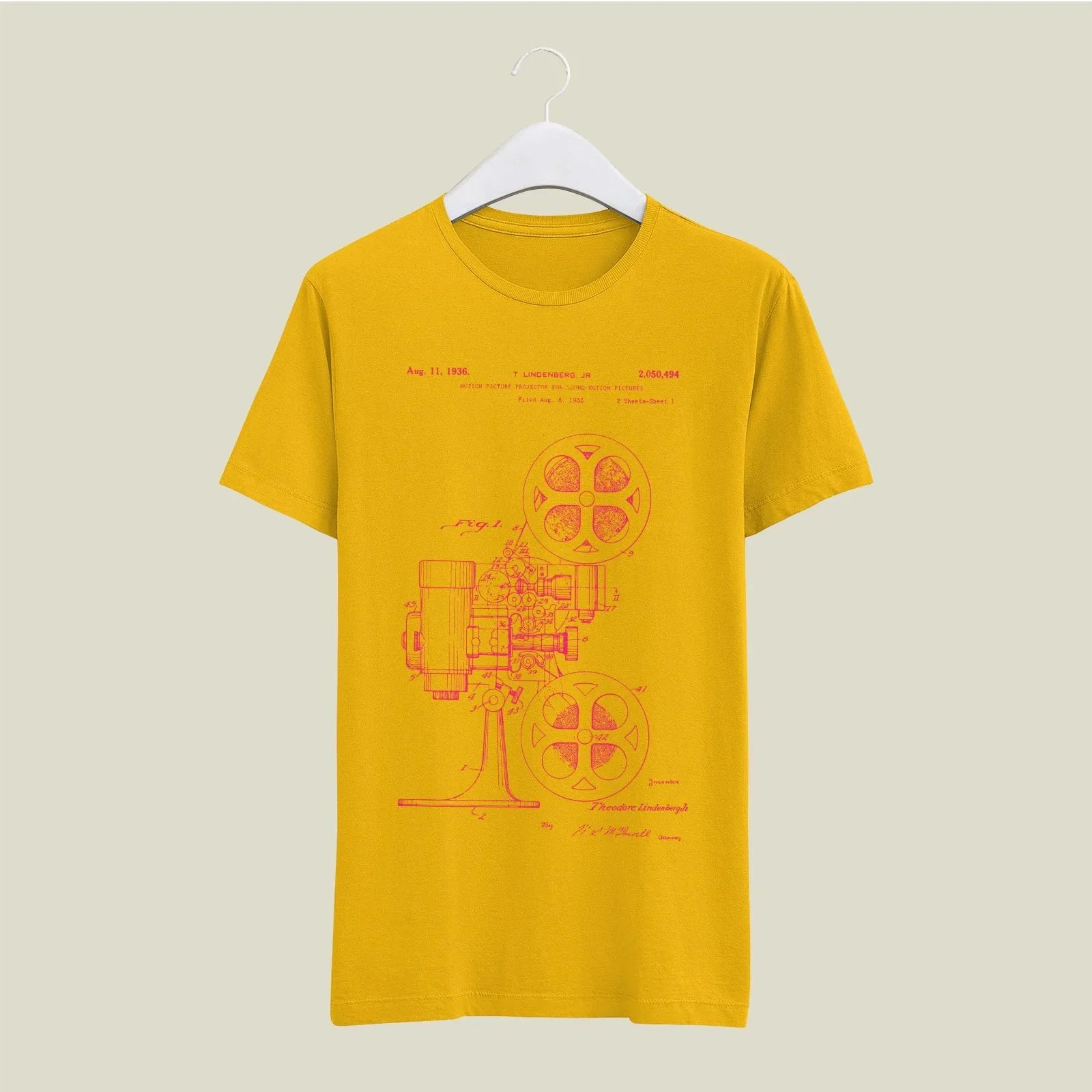 Camera Patent T-Shirt T-CMP106 Desichalchitra