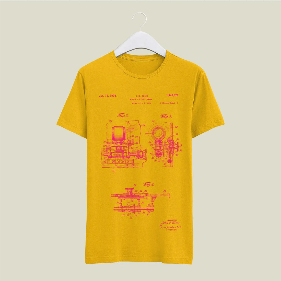 Camera Patent T-Shirt T-CMP132 Desichalchitra