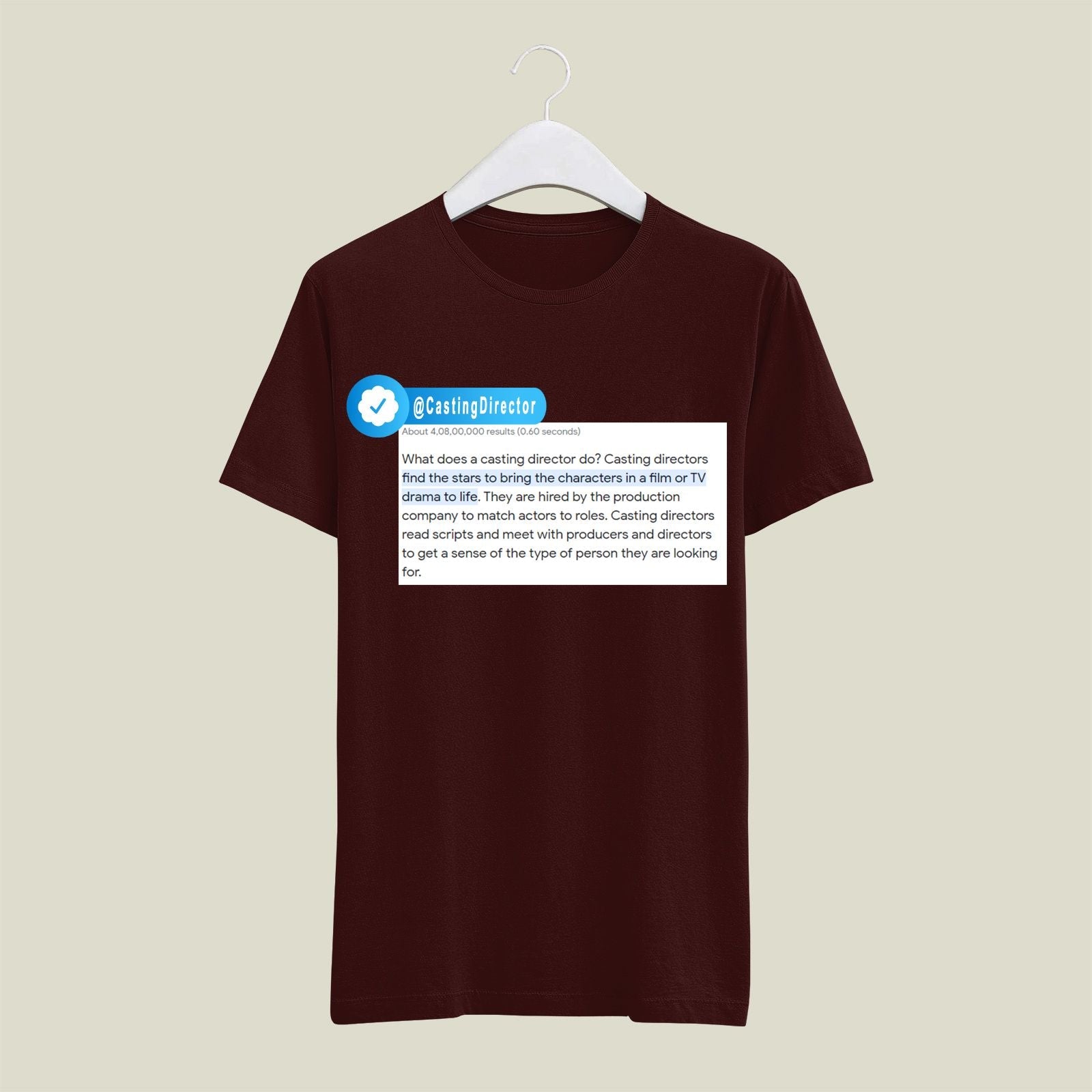 Casting Director T-Shirt T-CD4 Desichalchitra