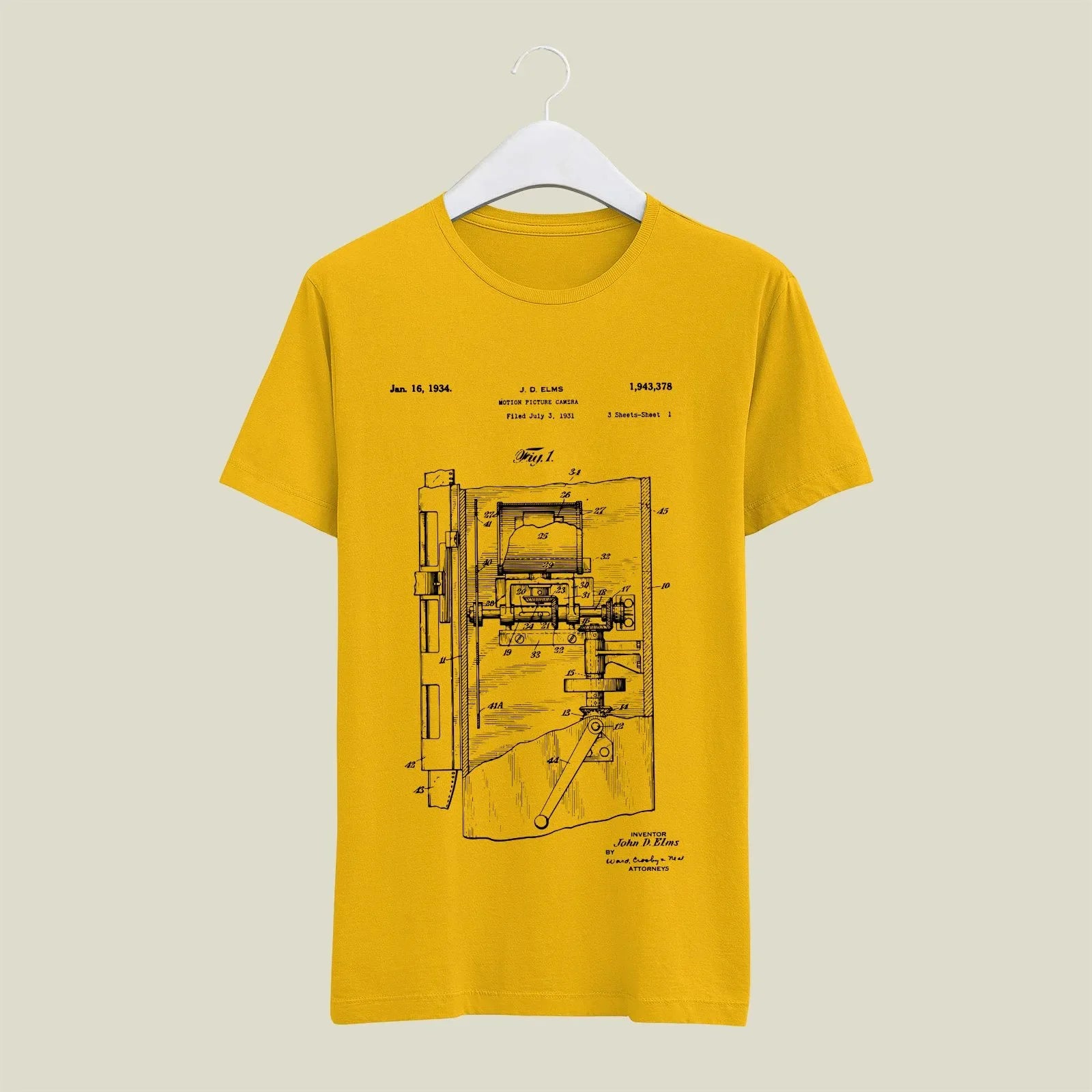 Camera Patent T-Shirt T-CMP83 Desichalchitra